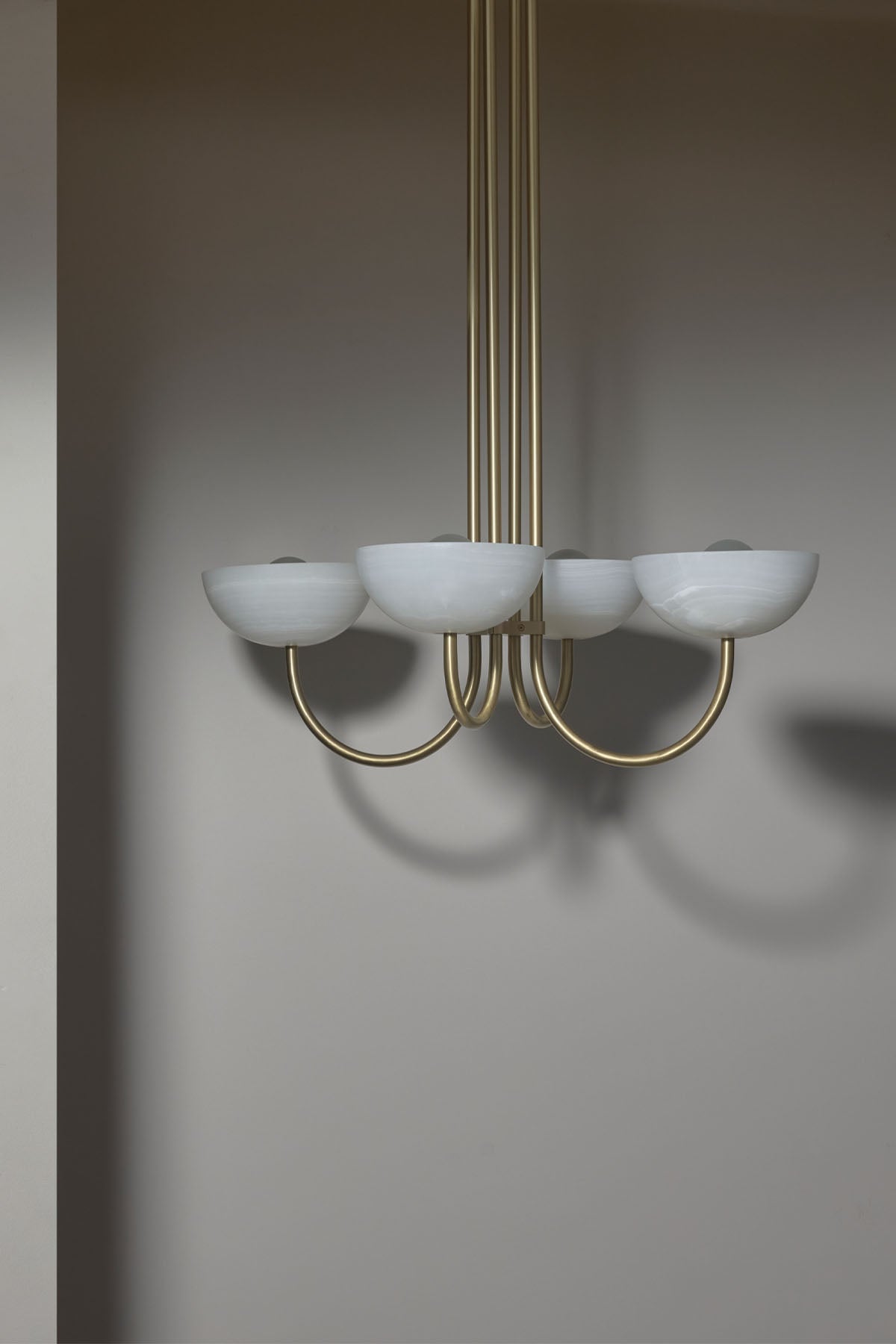 Aurelia Chandelier, Narrow Pendant Light - Stone