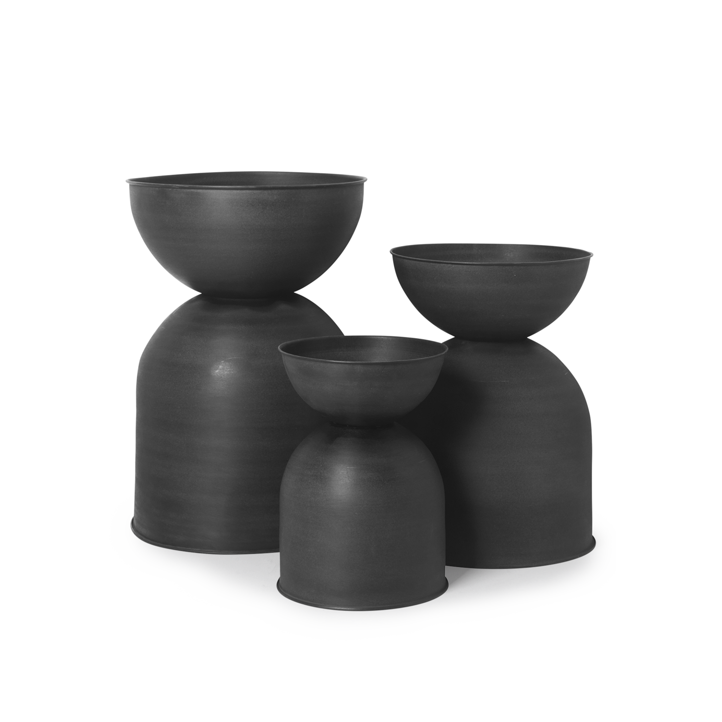 Ferm Living Hourglass Pot - Small - Black