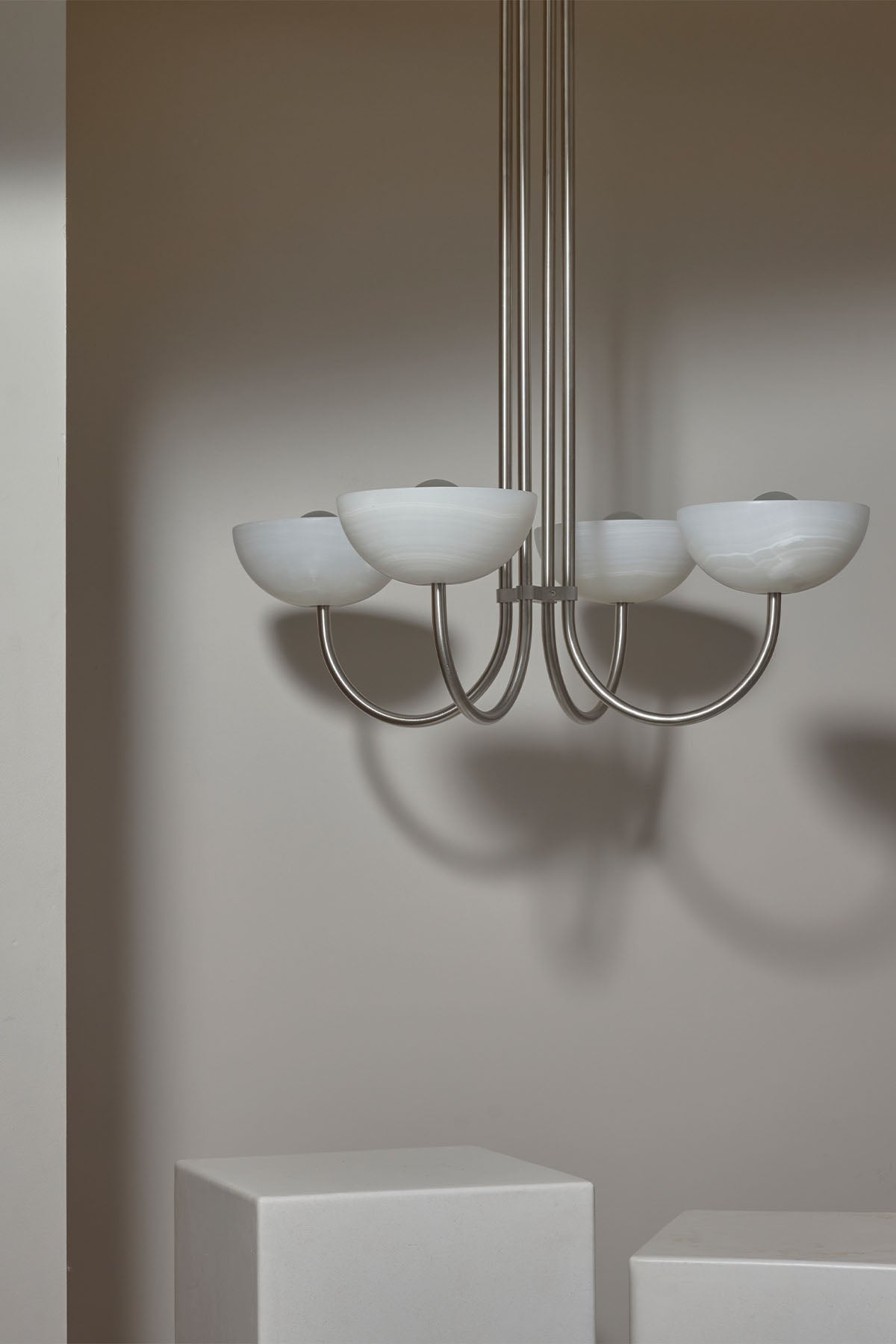 Aurelia Chandelier, Quad Pendant Light, Stone
