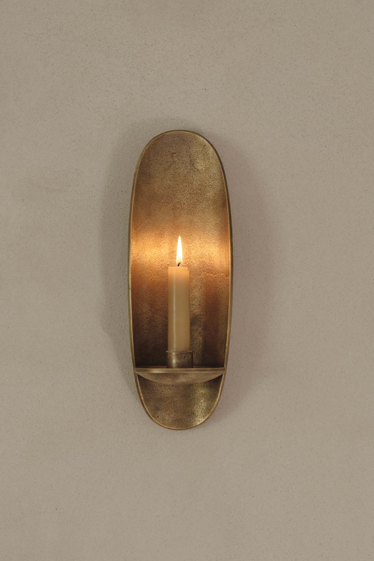 Ferm Living Agape Wall Candle Holder - Brass