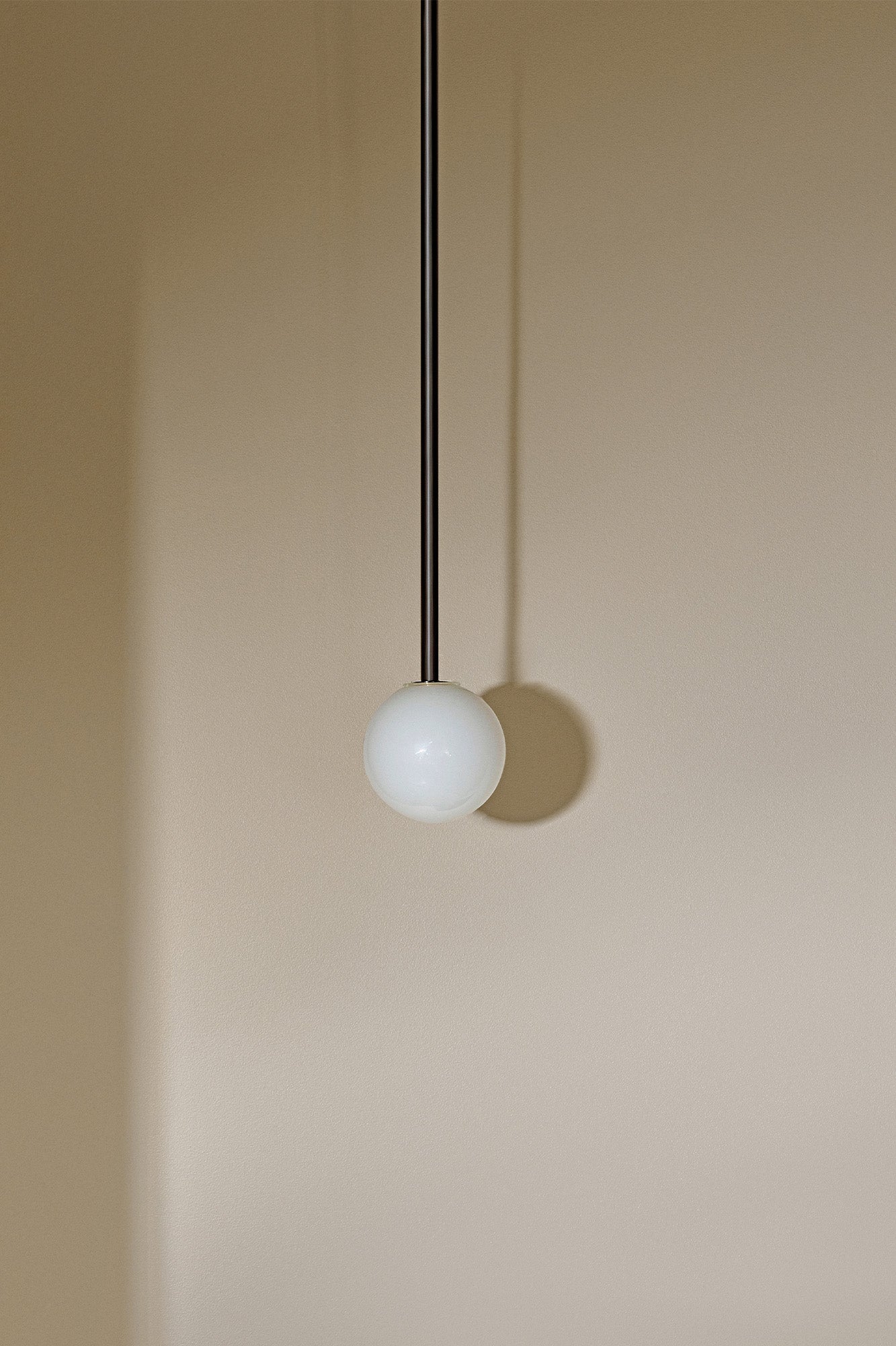 Orb Pendant Light, Small - Solid Rod
