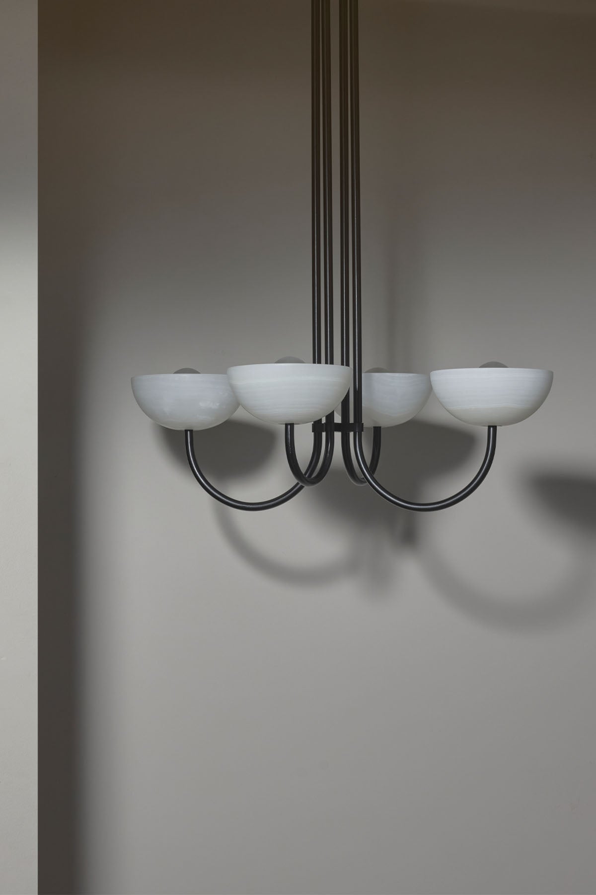 Aurelia Chandelier, Narrow Pendant Light - Stone