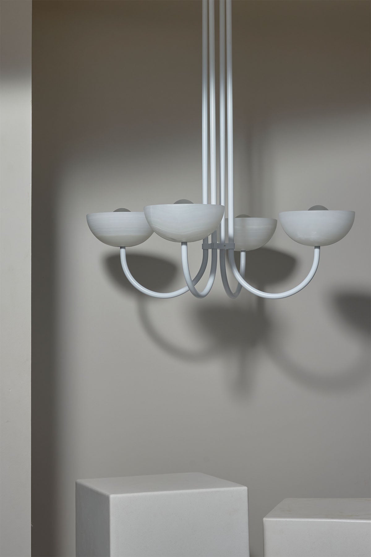 Aurelia Chandelier, Quad Pendant Light, Stone - Marz DesignsMarz Designs