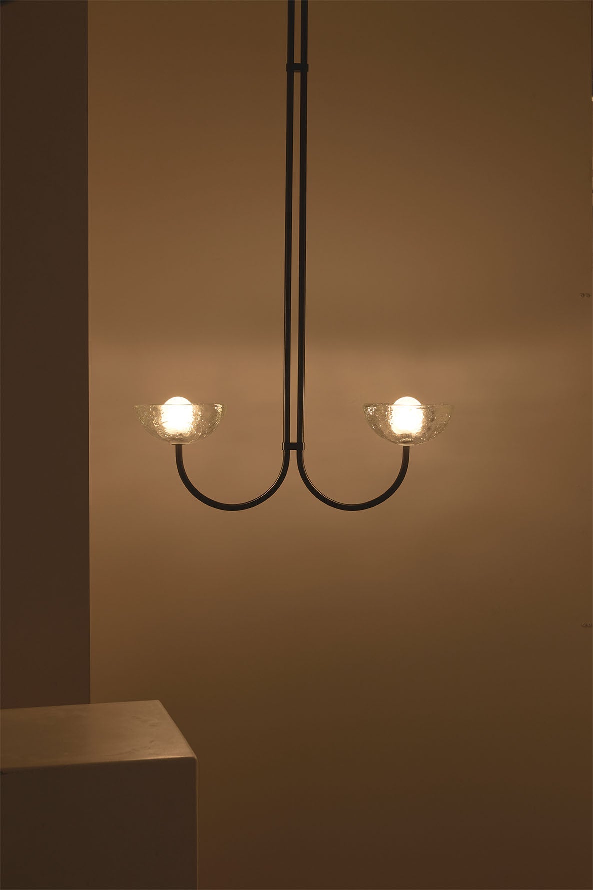 Aurelia Double Pendant Light, Cast Glass - Marz DesignsMarz Designs