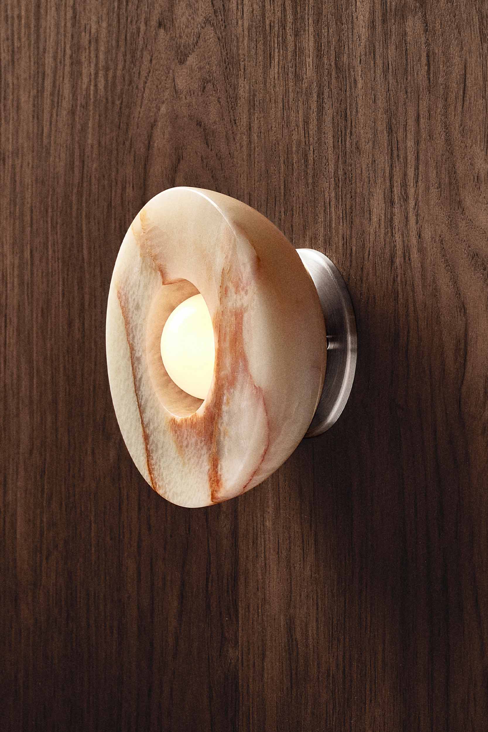 Aurelia Surface Sconce, Stone - Marz DesignsMarz Designs