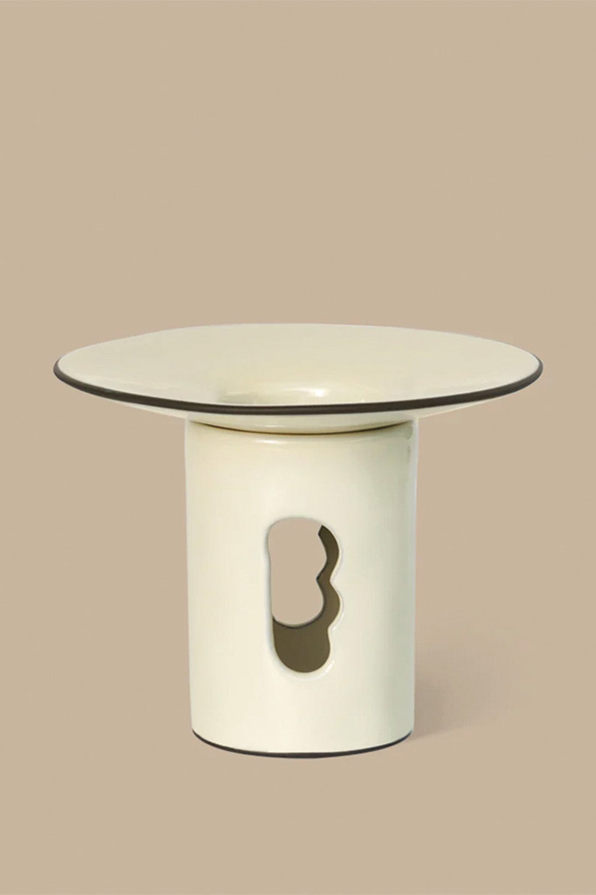 Black Blaze - Lumière Oil Burner in Ivory - Marz DesignsMarz Designs