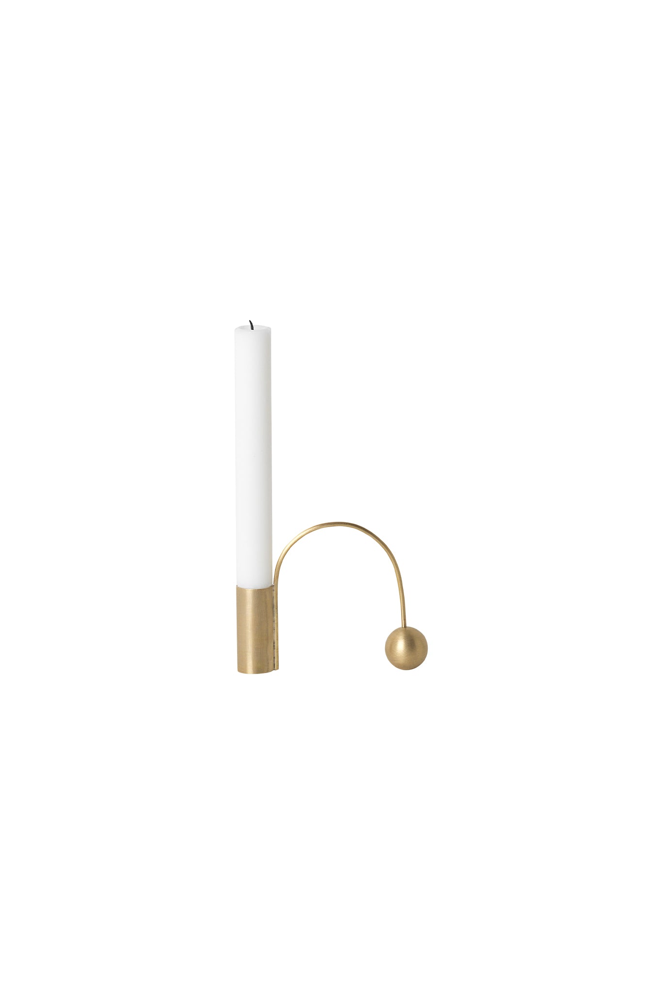 Ferm Living Balance Candle Holder_Black Brass