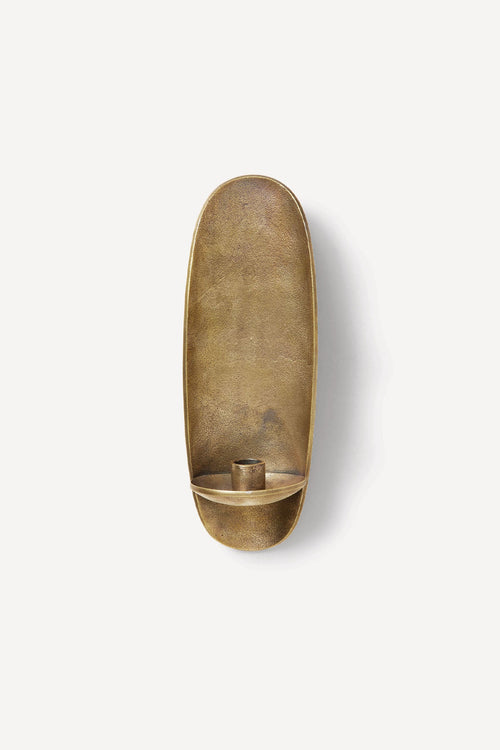 Ferm Living Agape Wall Candle Holder - Brass