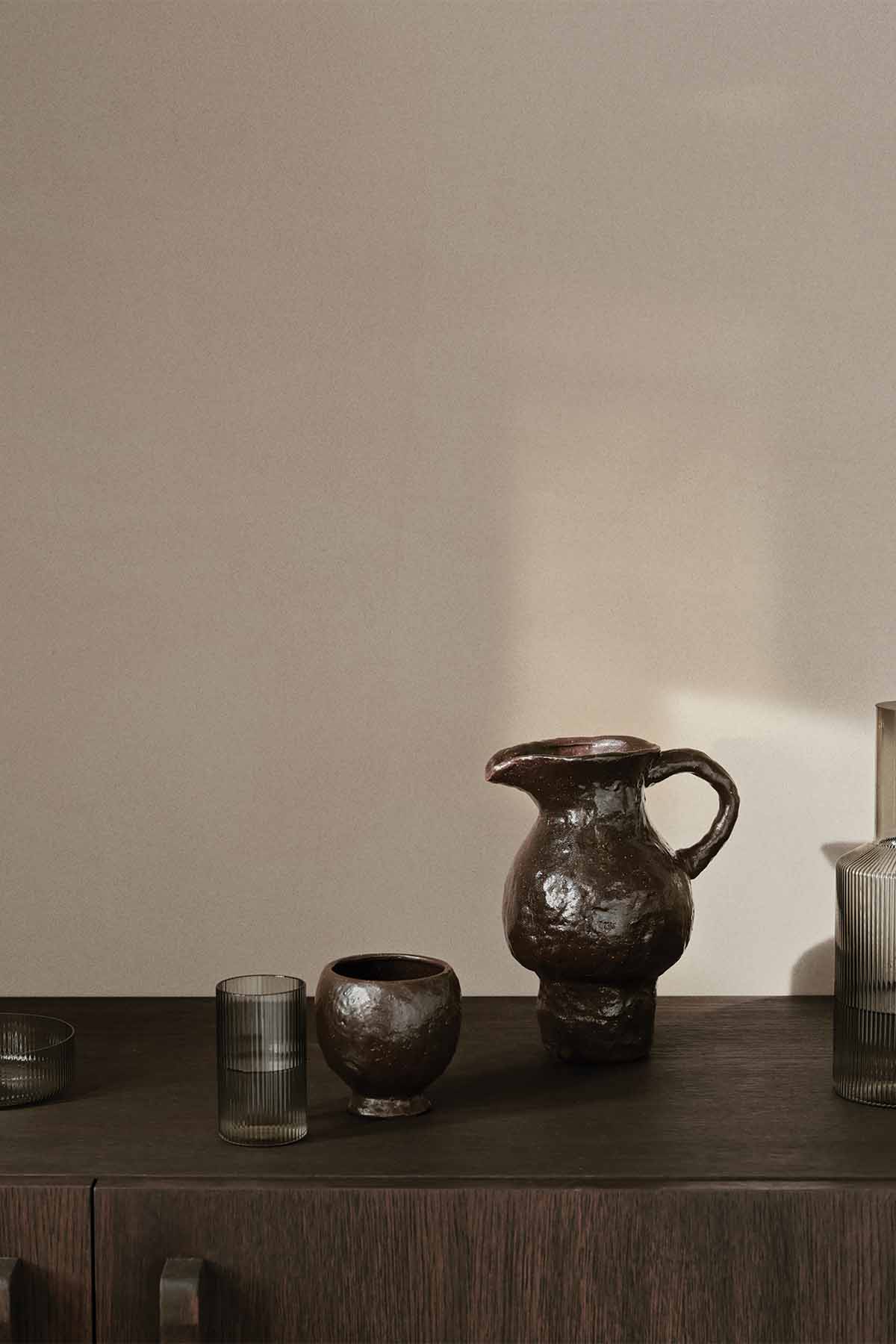 Ferm Living Doro Jug - Coffee - Marz DesignsFerm Living