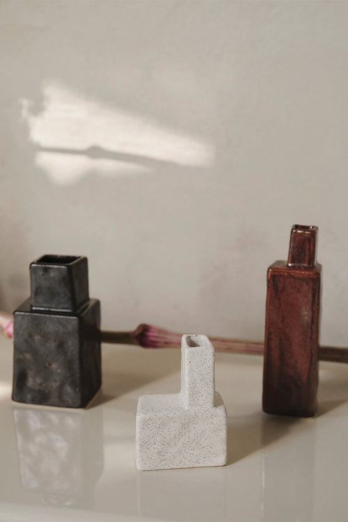 Ferm Living Koa Vase, H40 - Red Brown