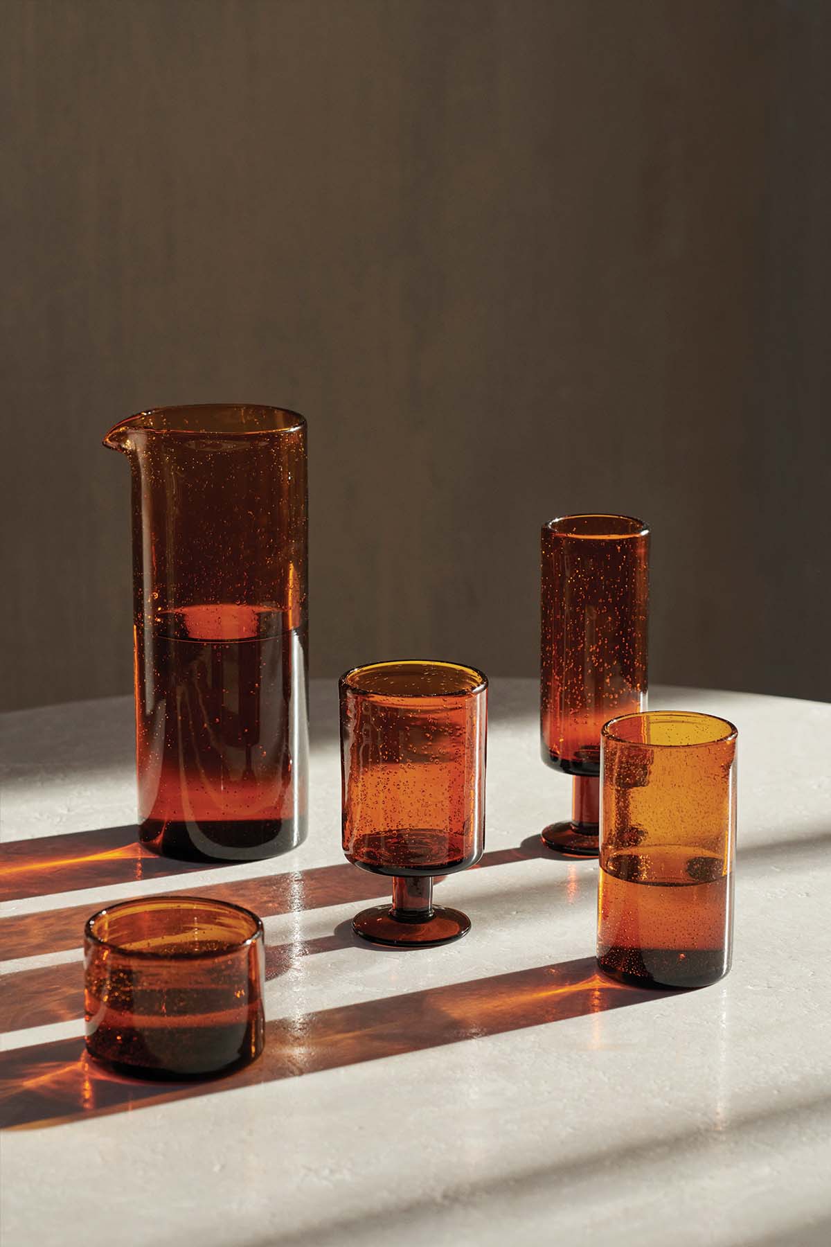 Ferm Living, Oli Jug - Amber - Marz DesignsFerm Living
