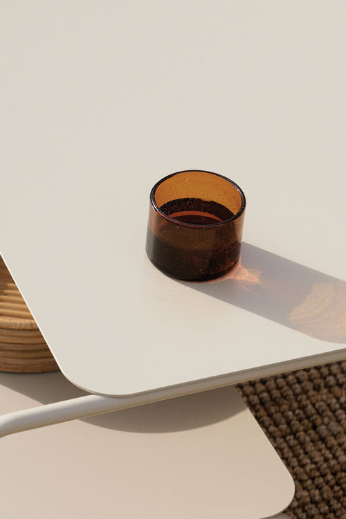 Ferm Living, Oli Water Glass, Low - Amber