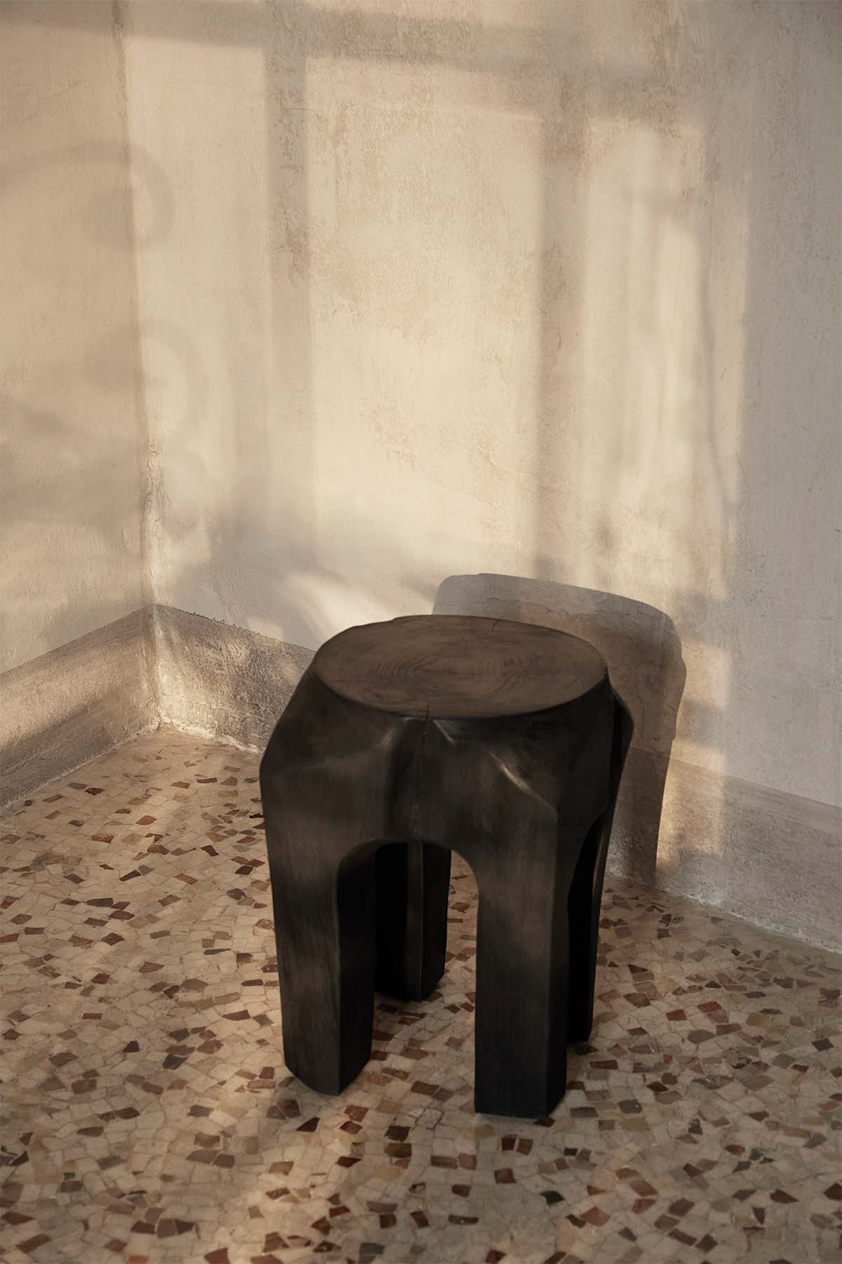 Ferm Living, Root Stool - Black Stained - Marz DesignsFerm Living