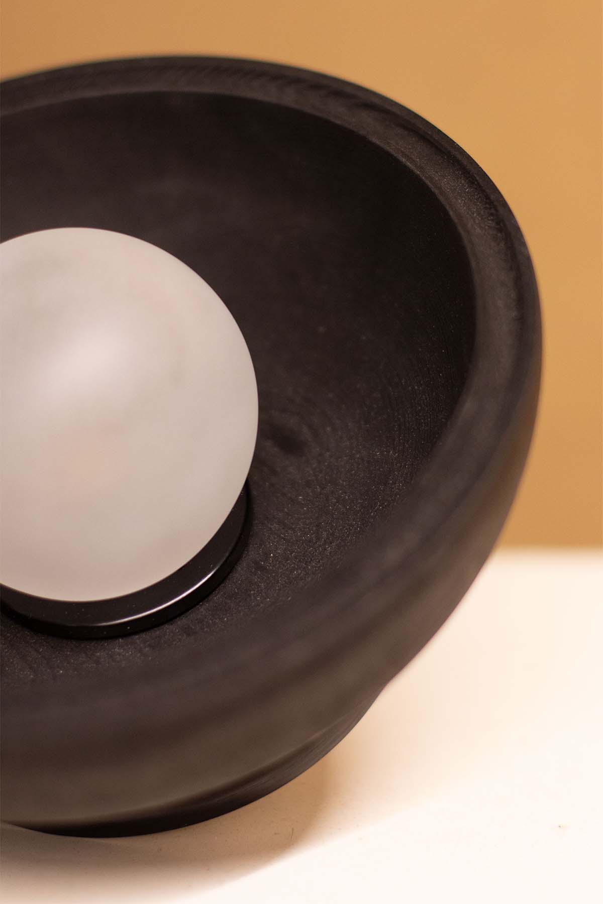 Imperfect Selene Surface Sconce - Small, Black Spruce, Brushed Black - Marz DesignsMarz Designs