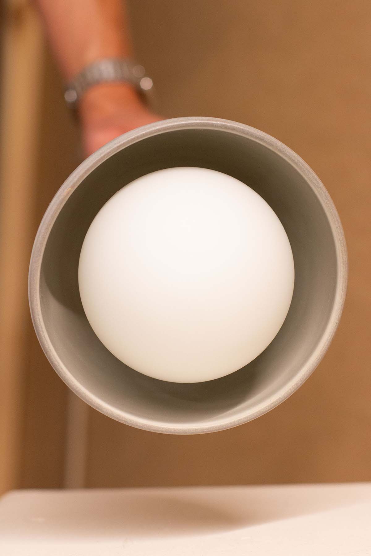 Imperfect Terra 0 Pendant Light - Solid Rod - Fog, White Satin - Marz DesignsMarz Designs