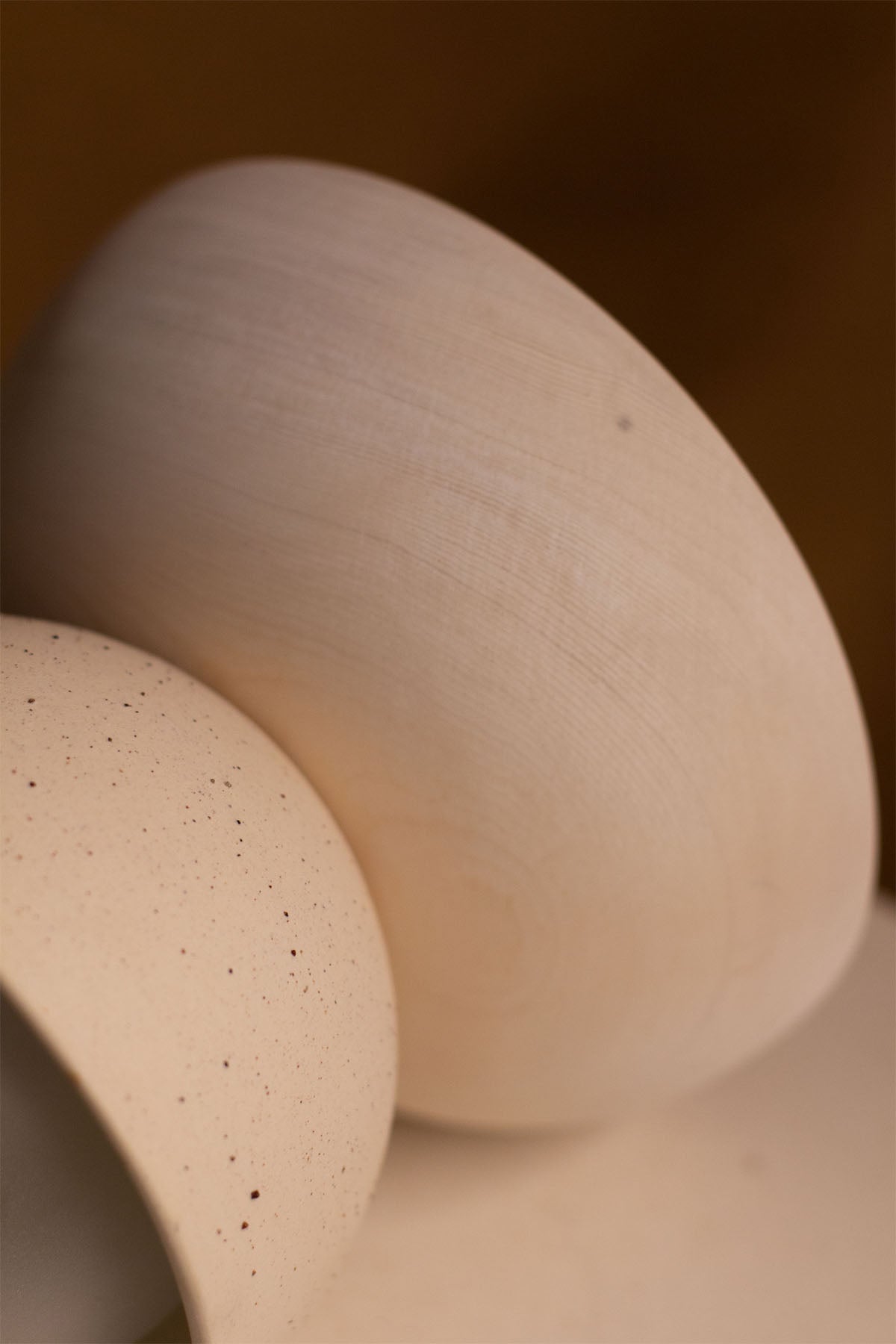 Imperfect Terra 00 Surface Sconce - Vanilla Bean, Bleached Spruce, White Satin - Marz DesignsMarz Designs