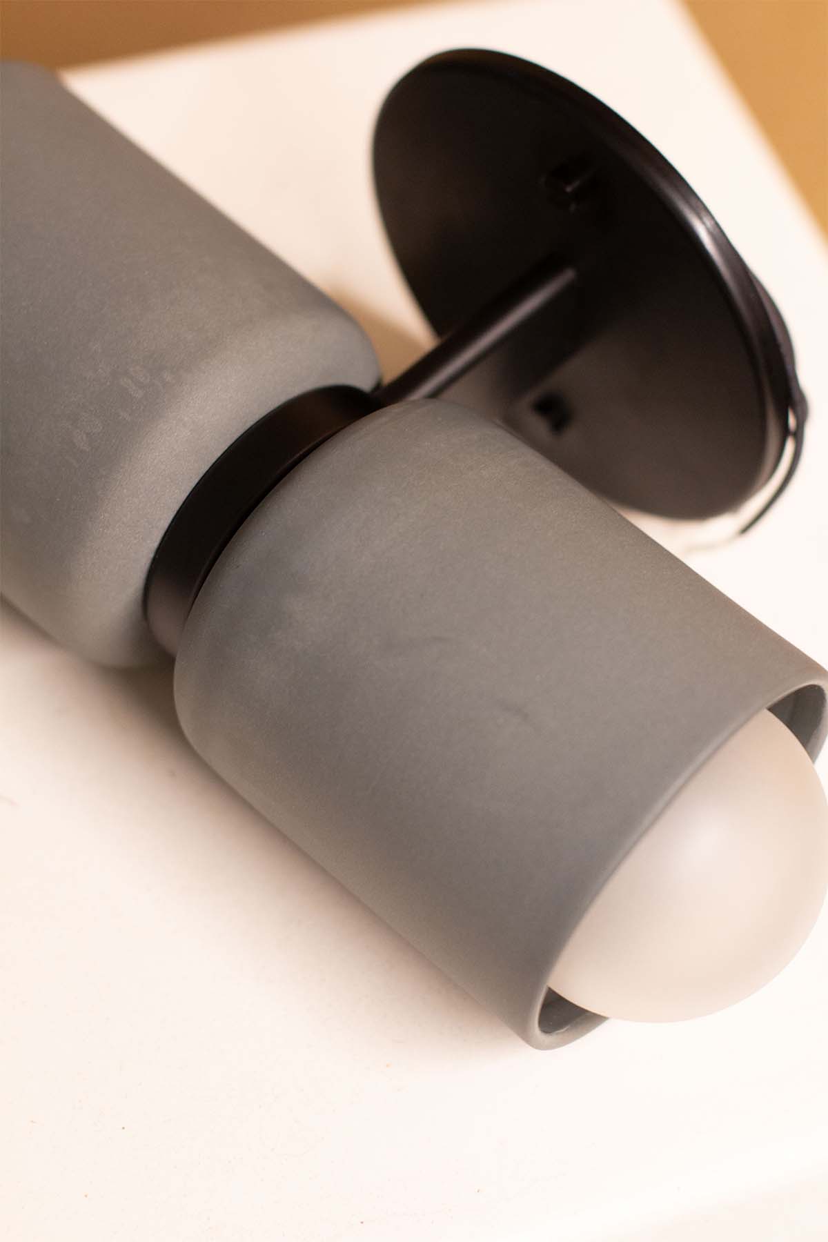 Imperfect Terra 2 Wall Light - Slate, Brushed Black - Marz DesignsMarz Designs