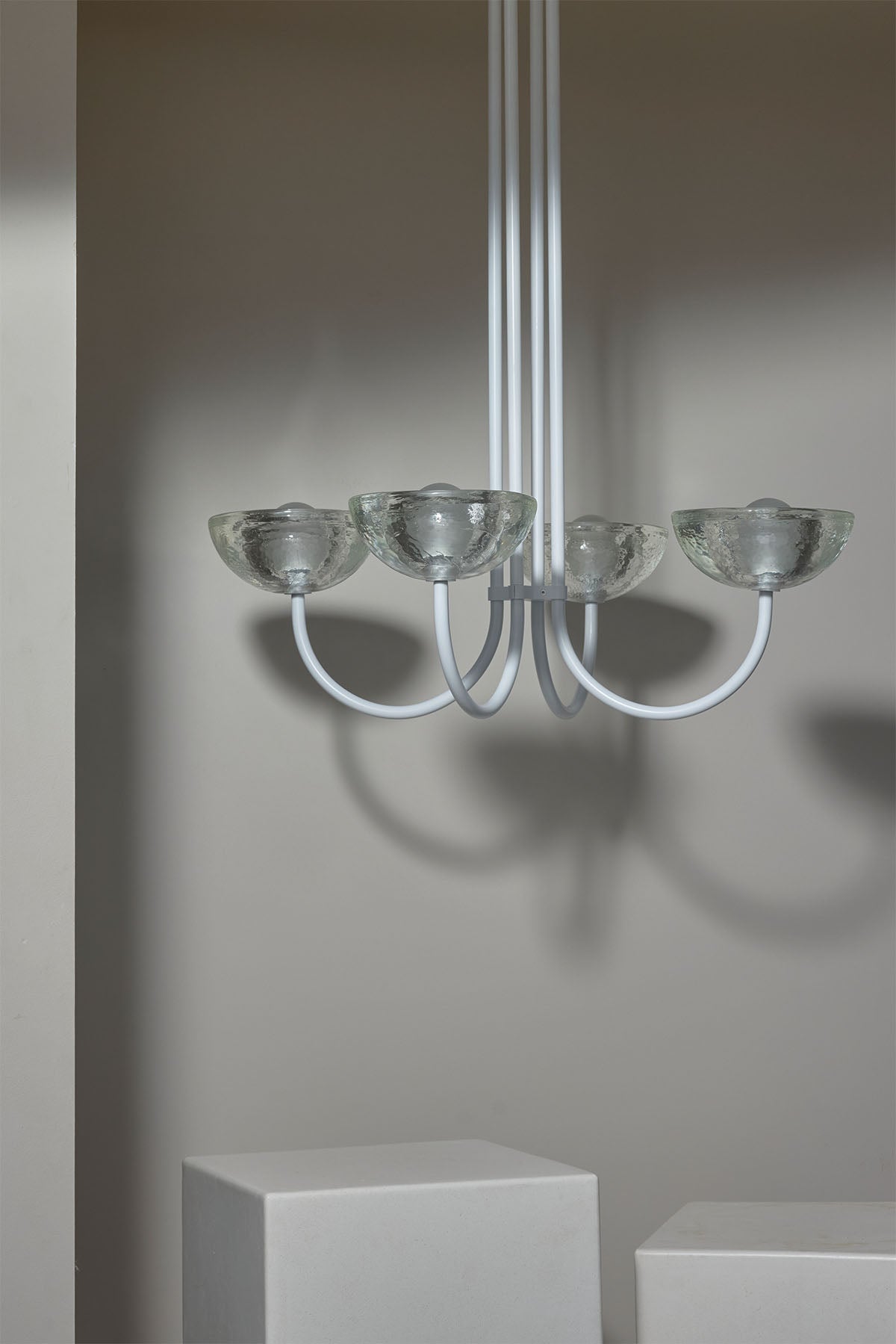 Marz Aurelia Chandelier, Quad Pendant Light, Cast Glass - Marz DesignsMarz Designs