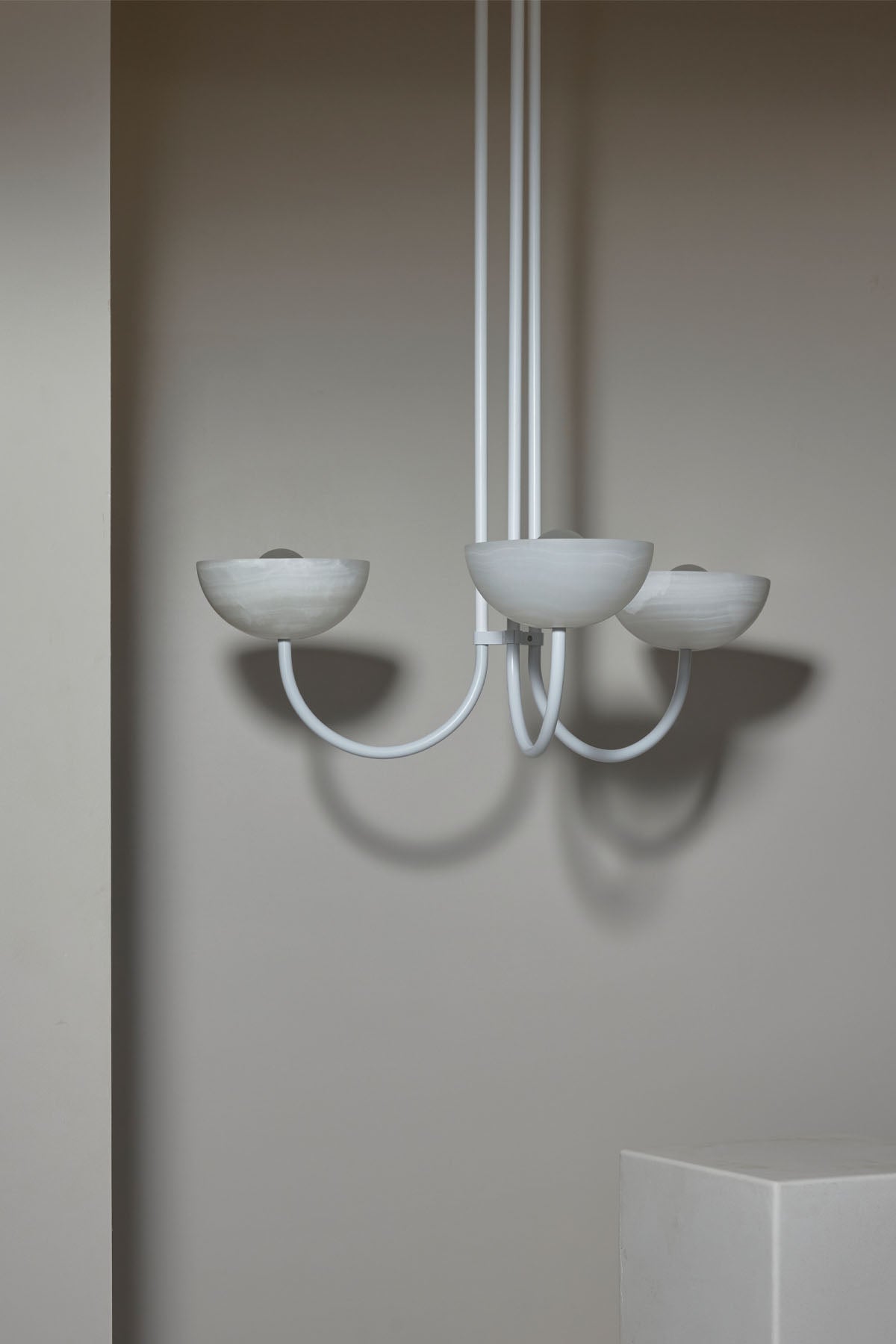 Marz Aurelia Chandelier, Triple Pendant Light, Stone - Marz DesignsMarz Designs