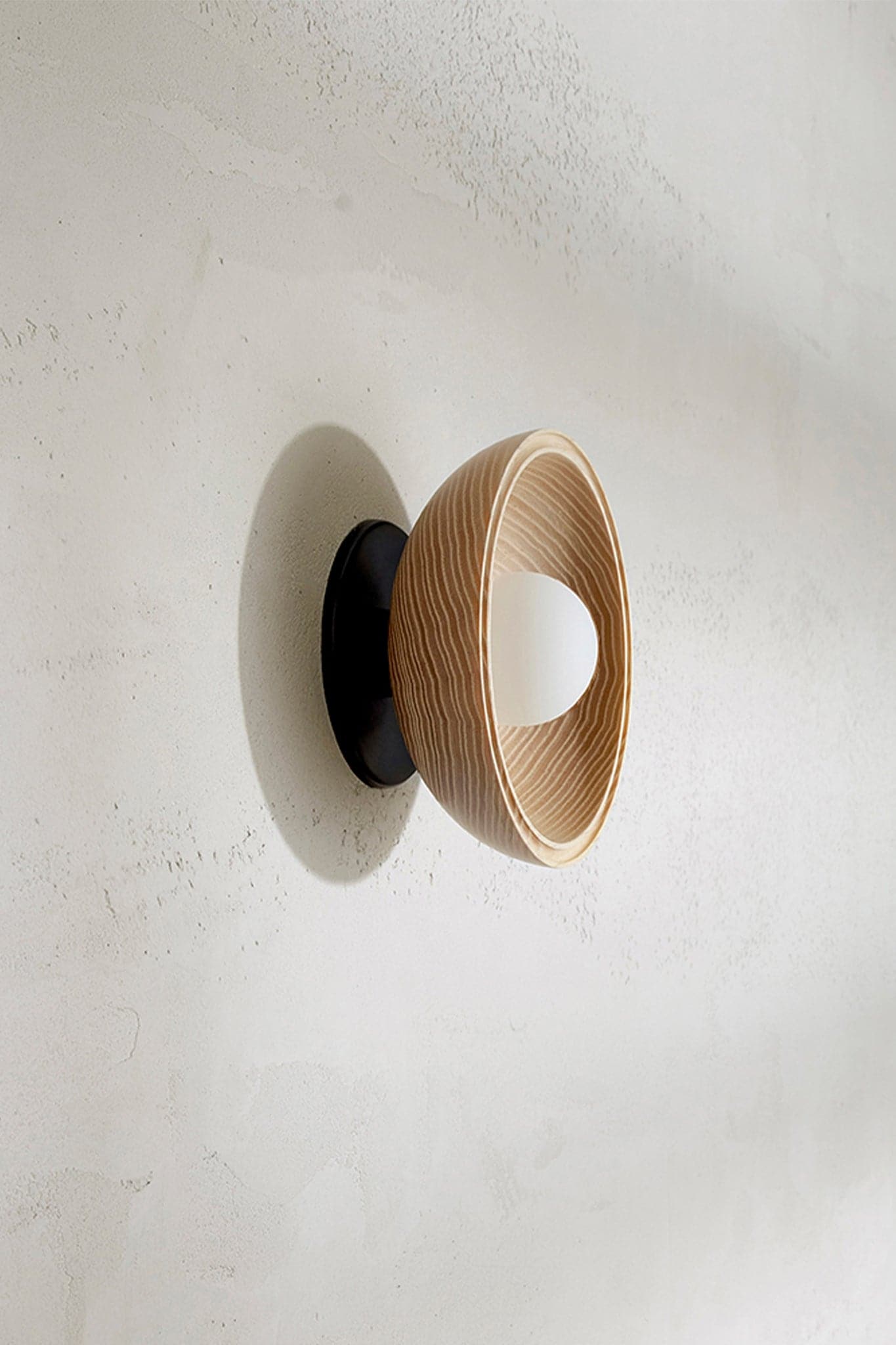 Marz Designs - Selene Surface Sconce Small in Brushed Black/Ash