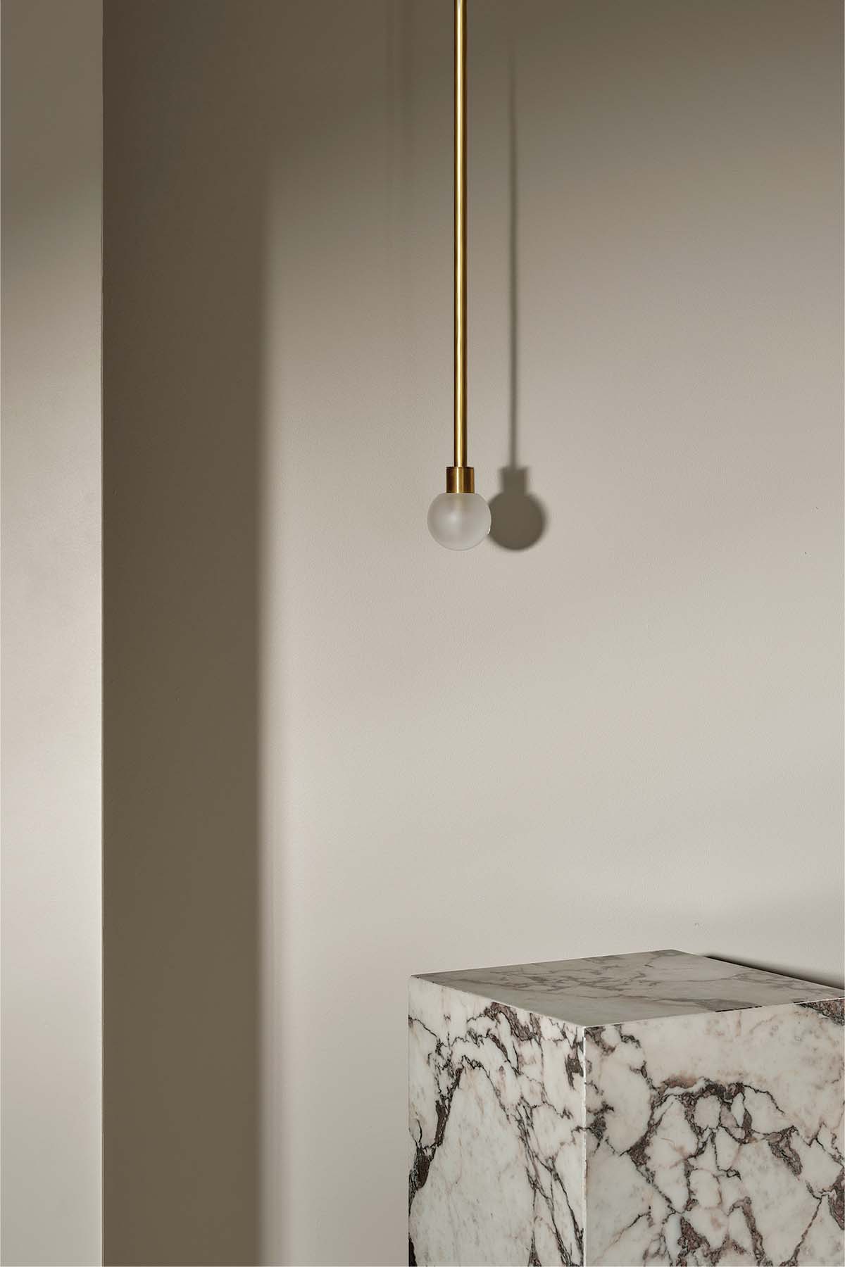 Orb Pendant Light, Mini - Solid Rod