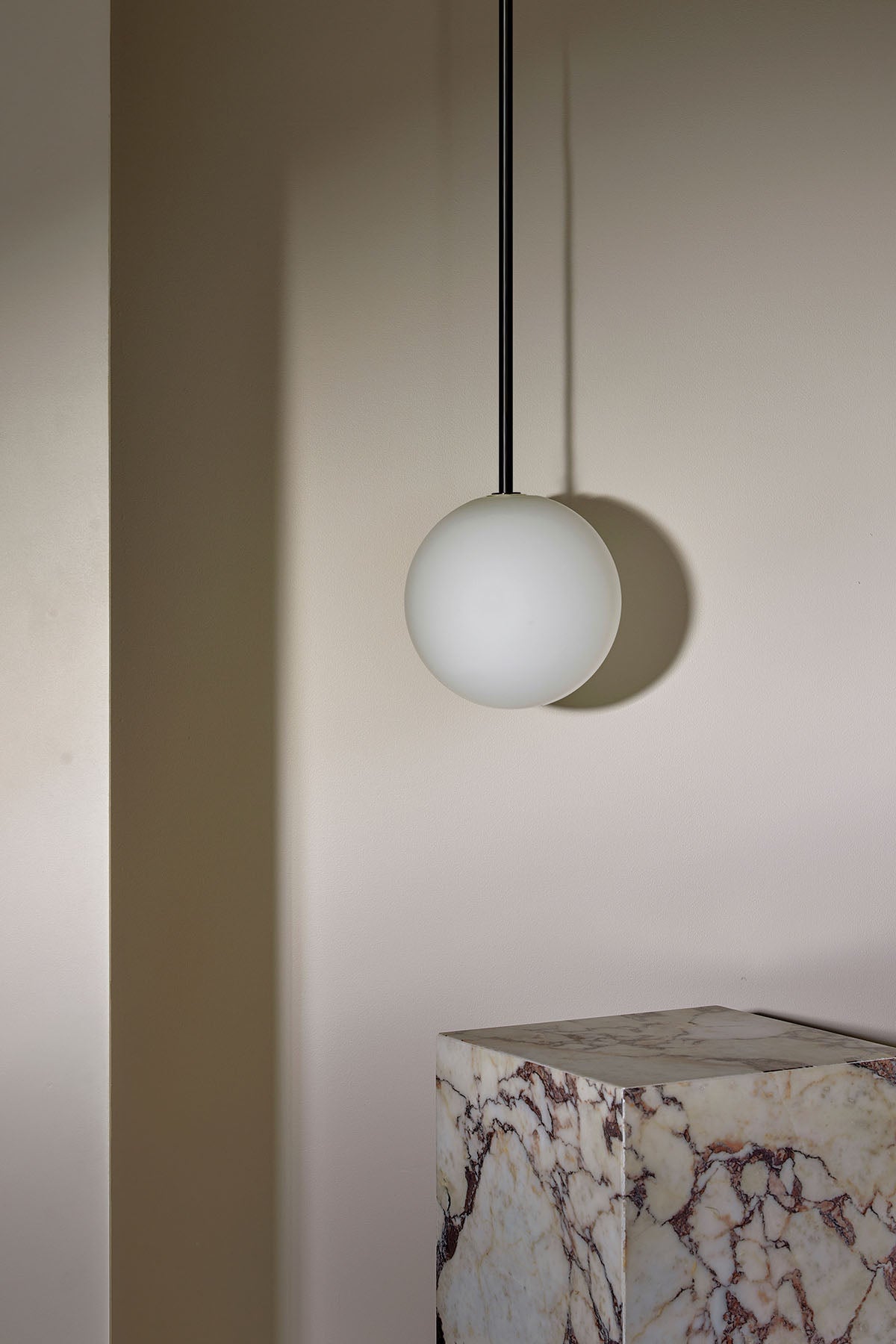 Orb Pendant Light, Large - Solid Rod - Marz DesignsMarz Designs