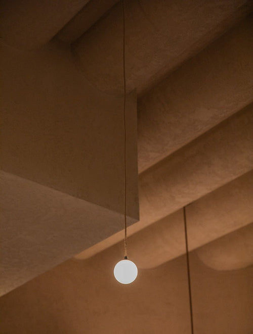 Orb Pendant Light, Small - Fabric Flex