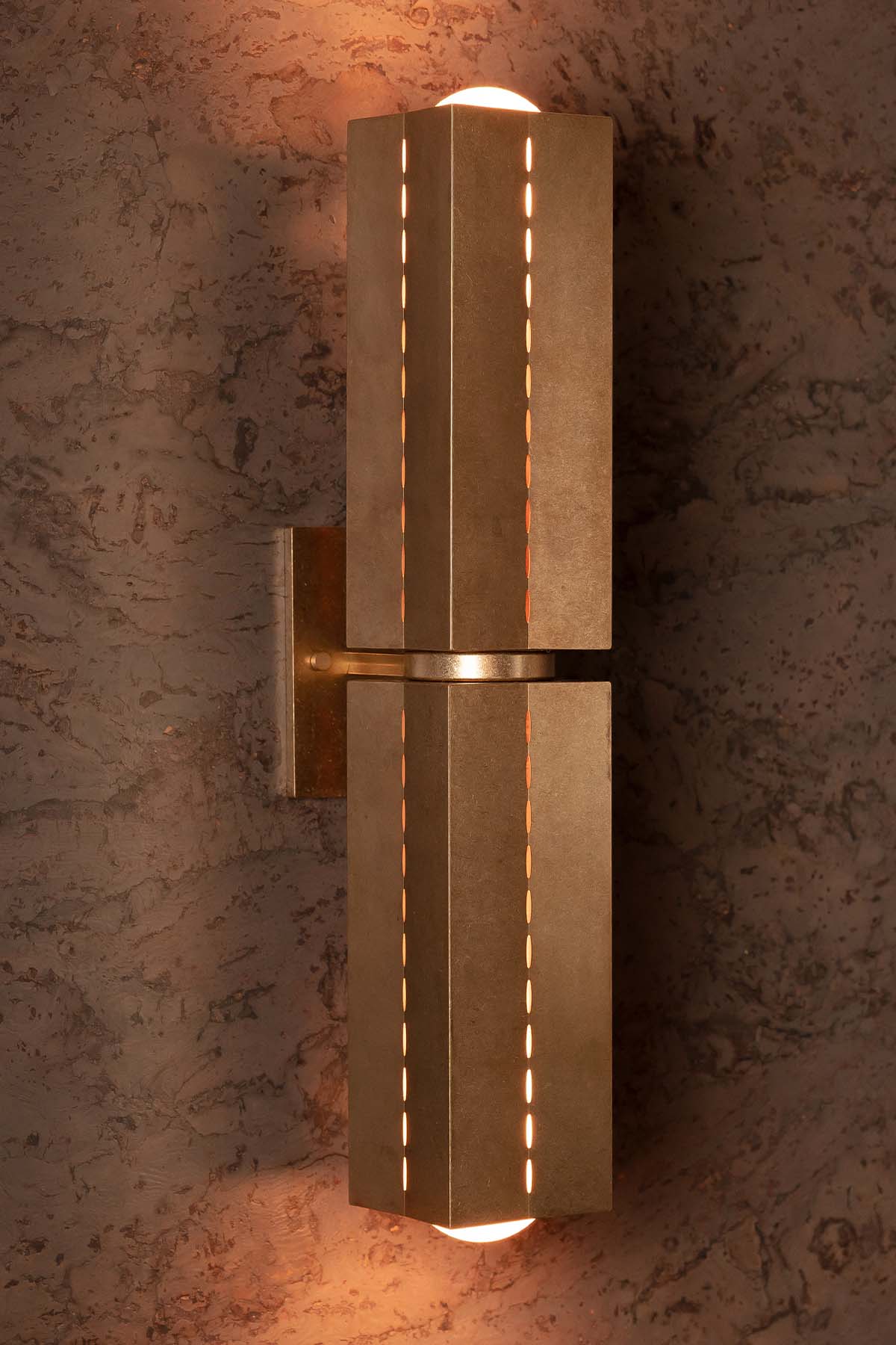 Polaris Wall Light, Large, Tumbled Brass - Marz Designs Marz Designs