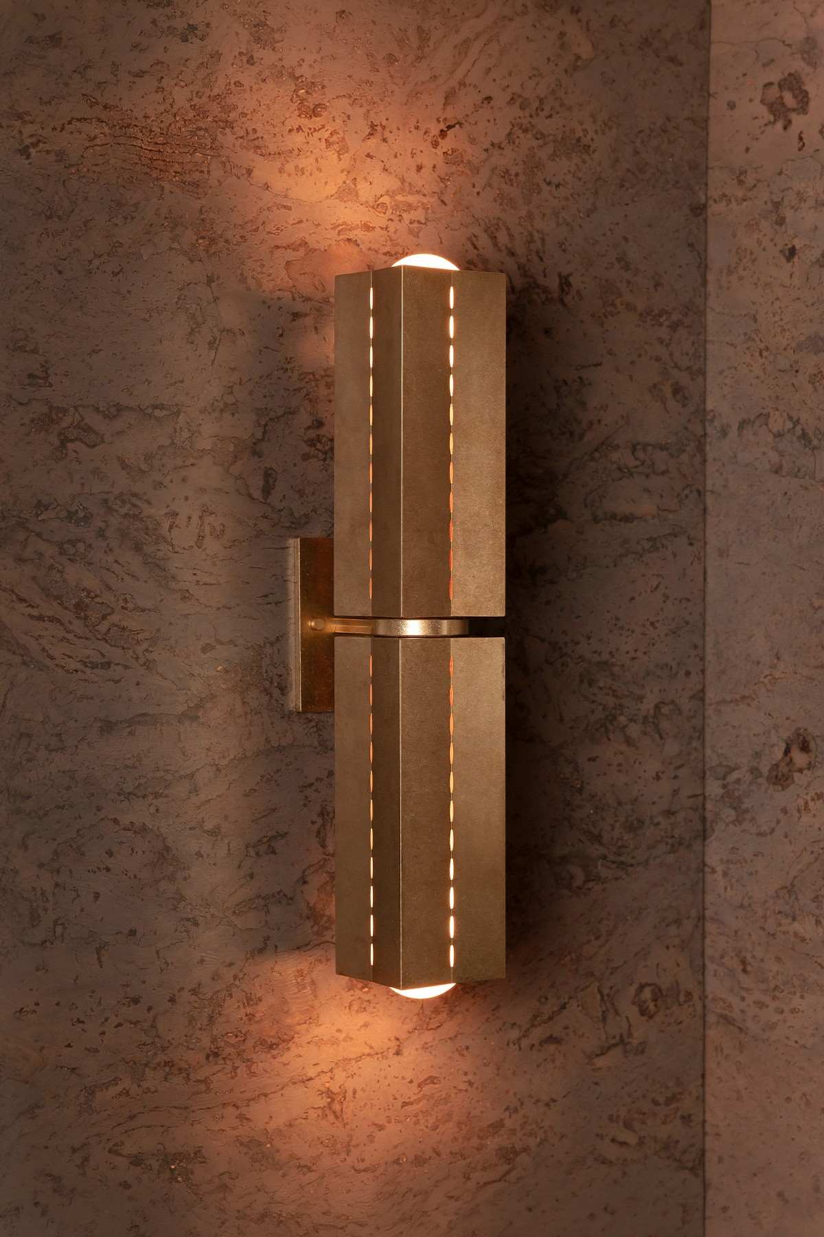 Polaris Wall Light, Lge, Tumbled Brass - Marz Designs - Marz Designs - :switchedon
