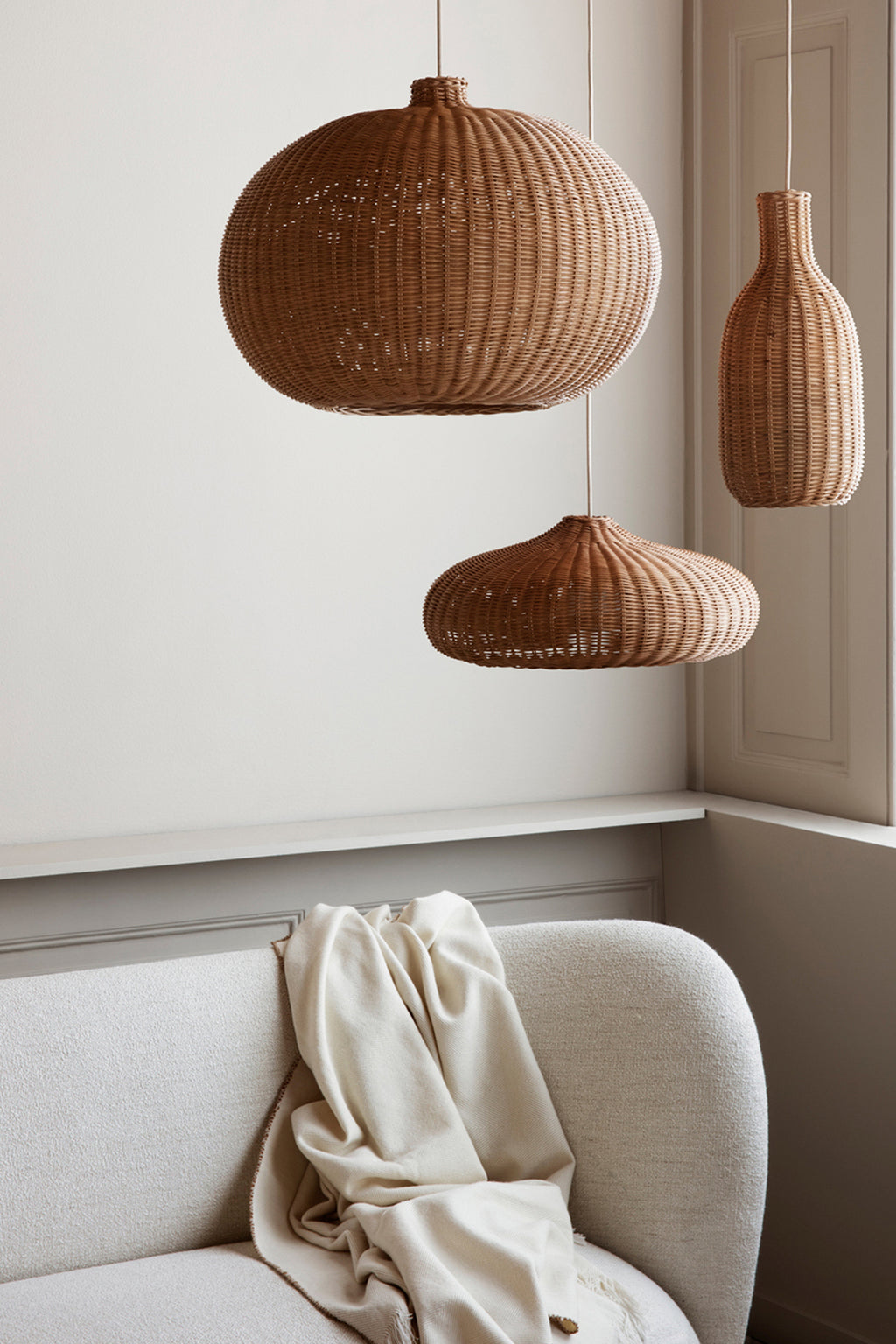 Ferm living sale rattan light