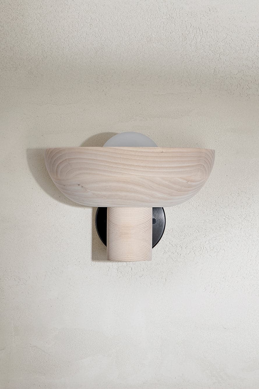 Marz Designs - Selene Uplight Large in Brushed Black/Bleached Ash