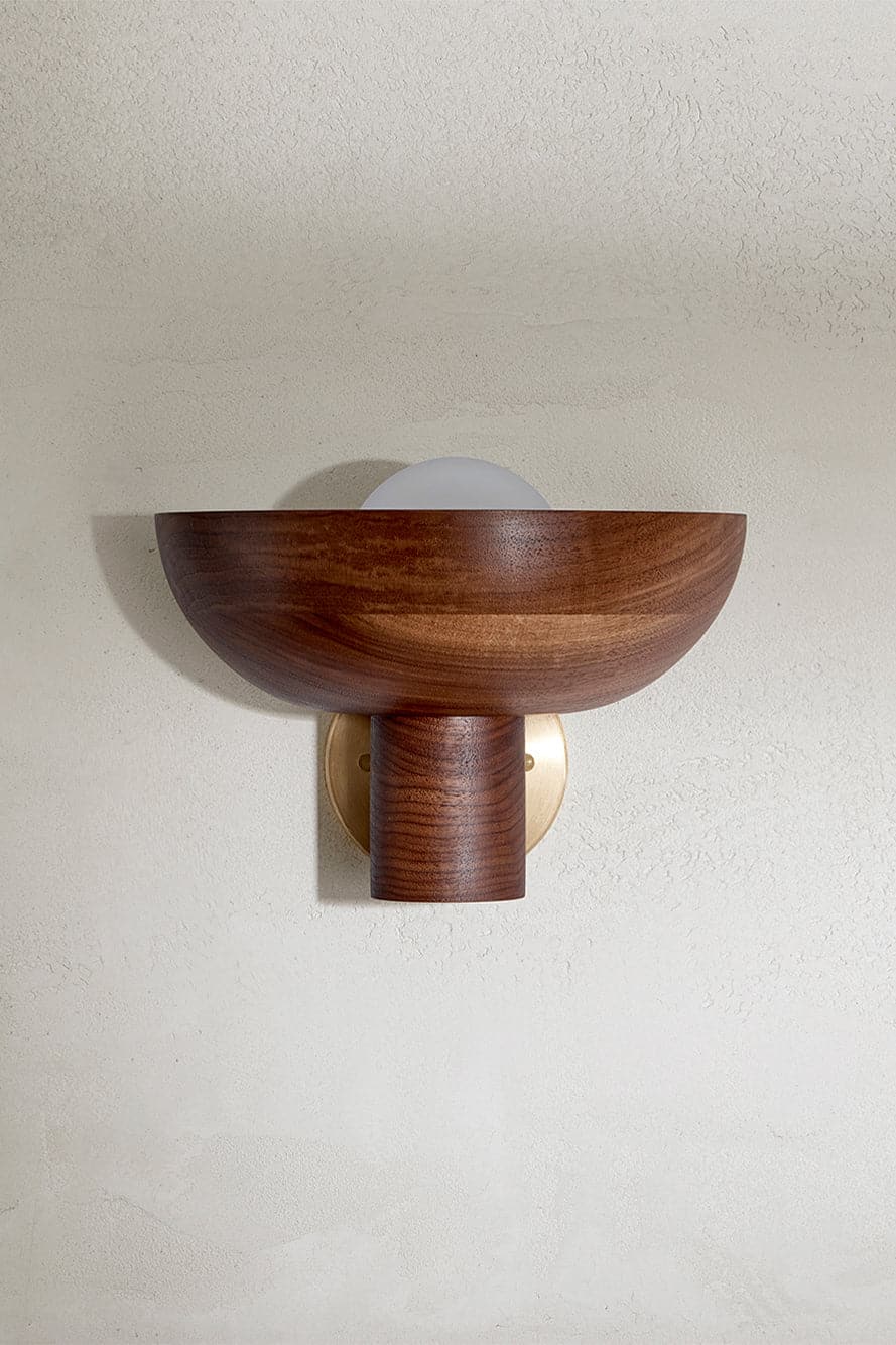 Marz Designs - Selene Uplight Large in Brass/Walnut