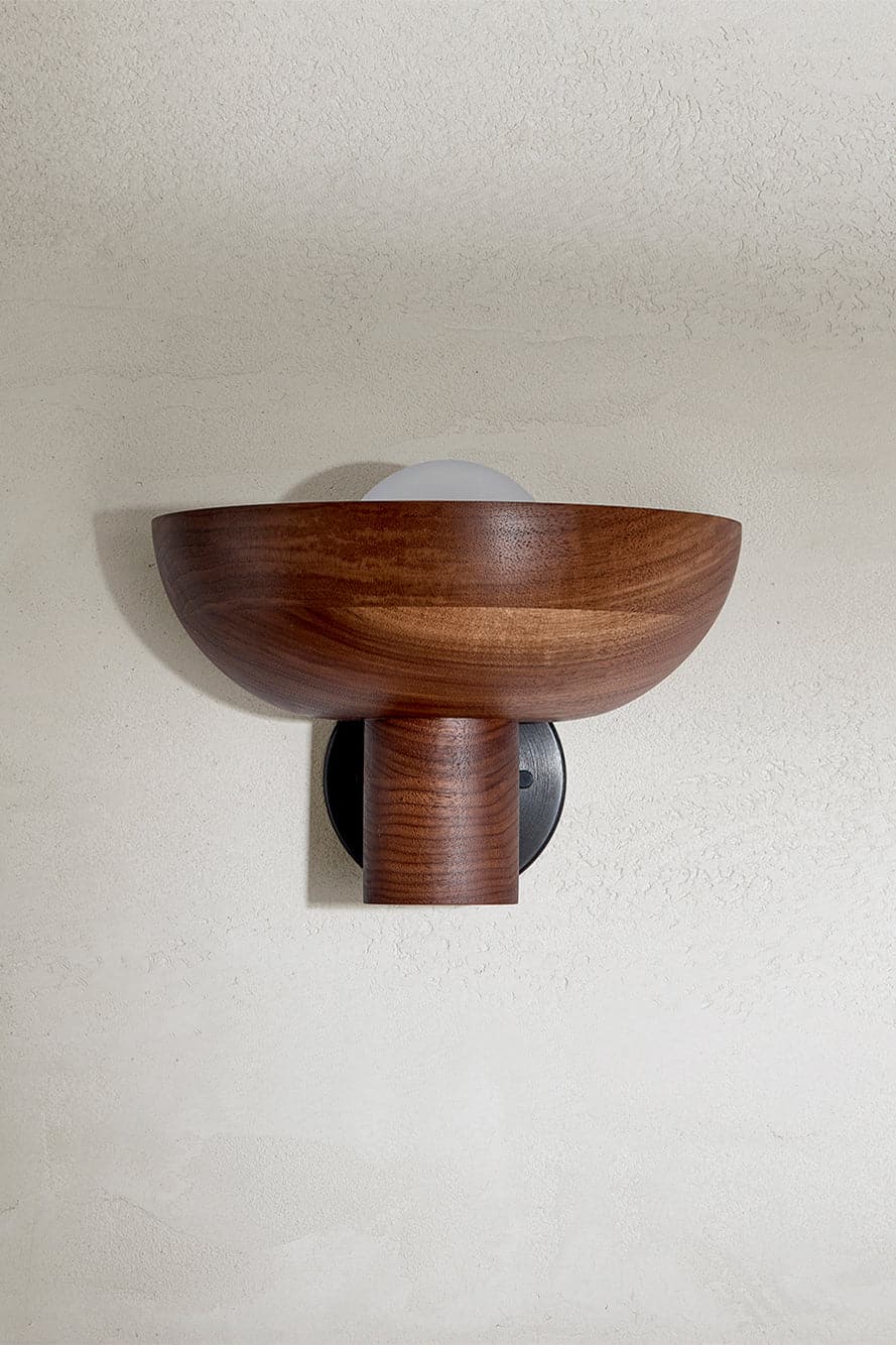 Marz Designs - Selene Uplight Large in Brushed Black/Walnut