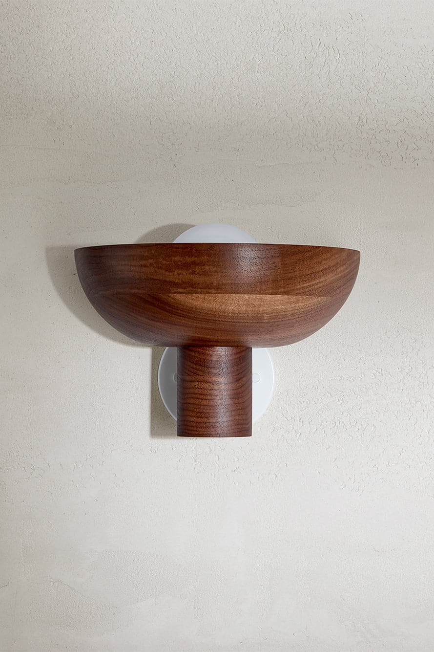 Marz Designs - Selene Uplight Large in Brass/Walnut
