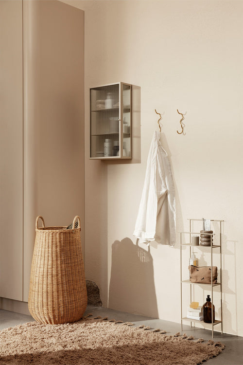 Ferm Living Haze Wall Cabinet - Reeded Glass