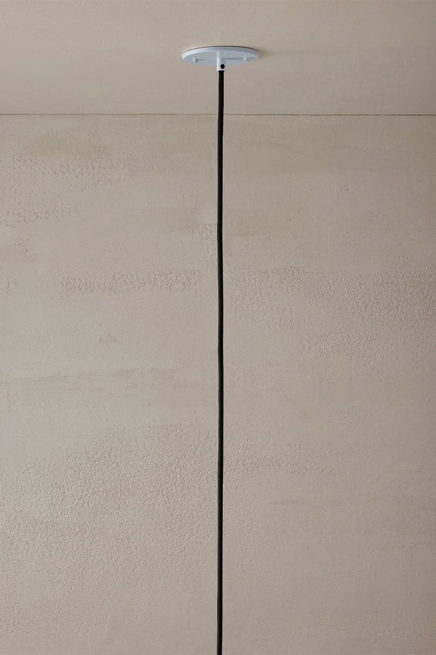 Marz Designs - Bright Beads Alice Pendant Light with white satin ceiling rose.