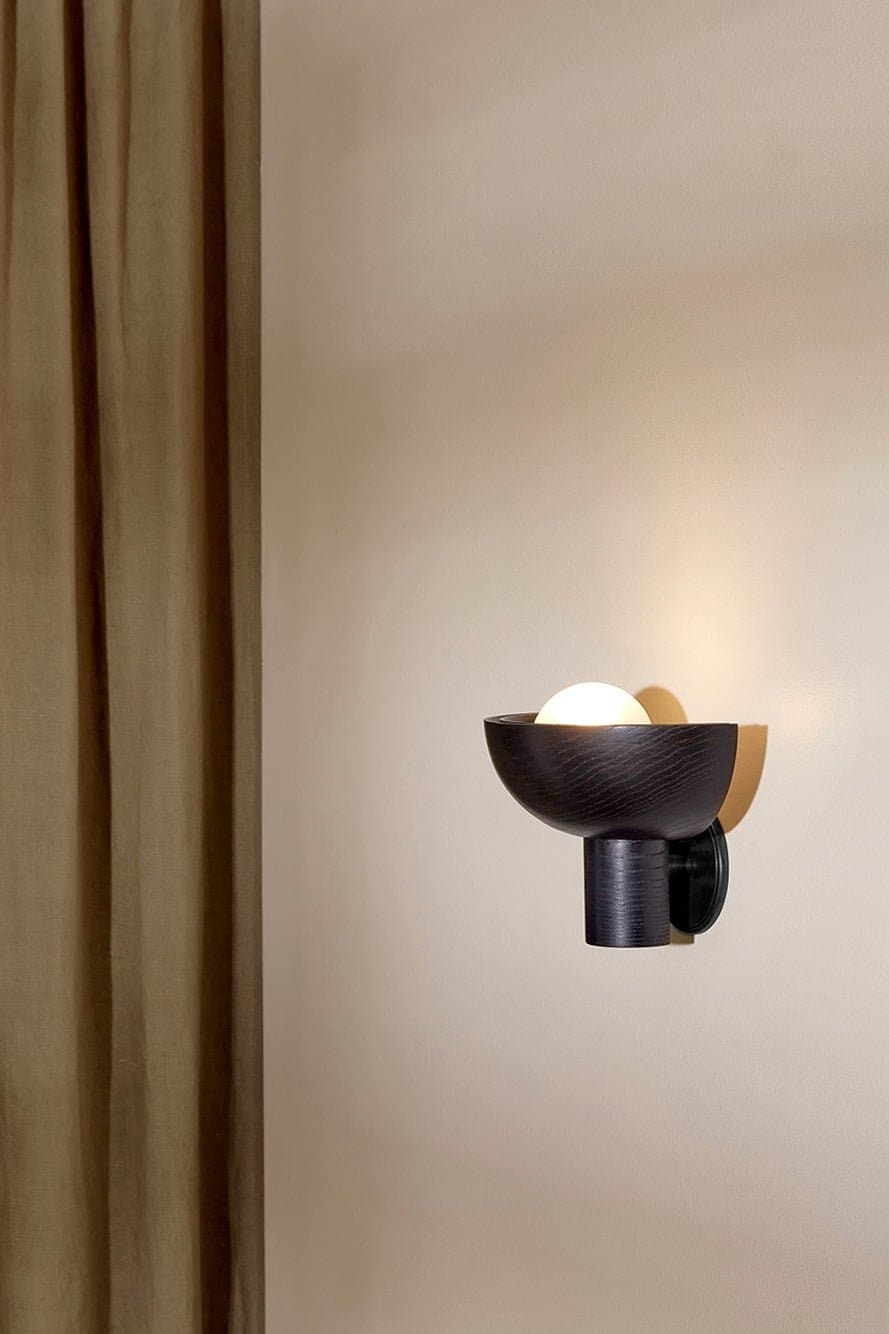 Marz Designs - Selene Uplight Small in Brushed Black/Blackened Ash