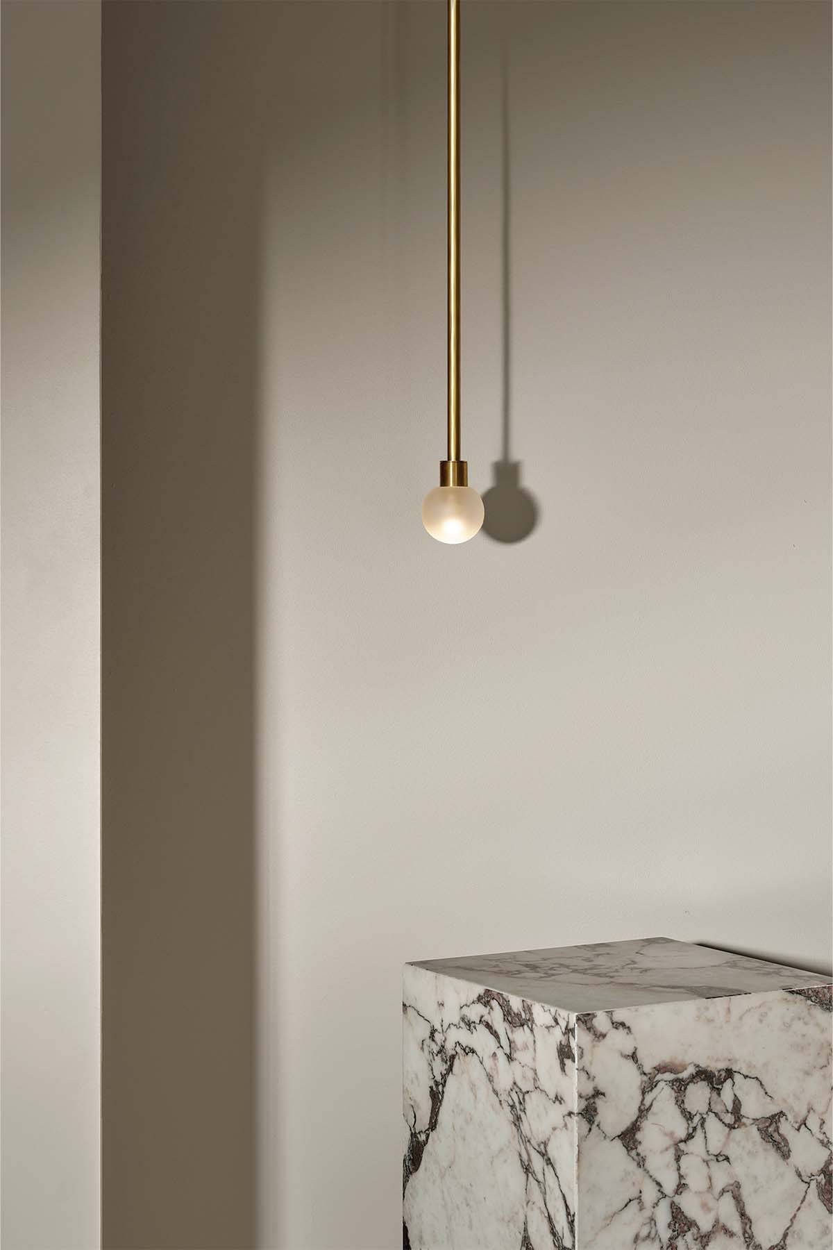 Orb Pendant Light, Mini - Solid Rod - Marz DesignsMarz Designs