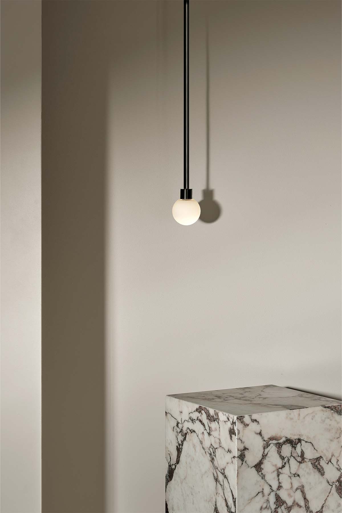 Orb Pendant Light, Mini - Solid Rod - Marz DesignsMarz Designs