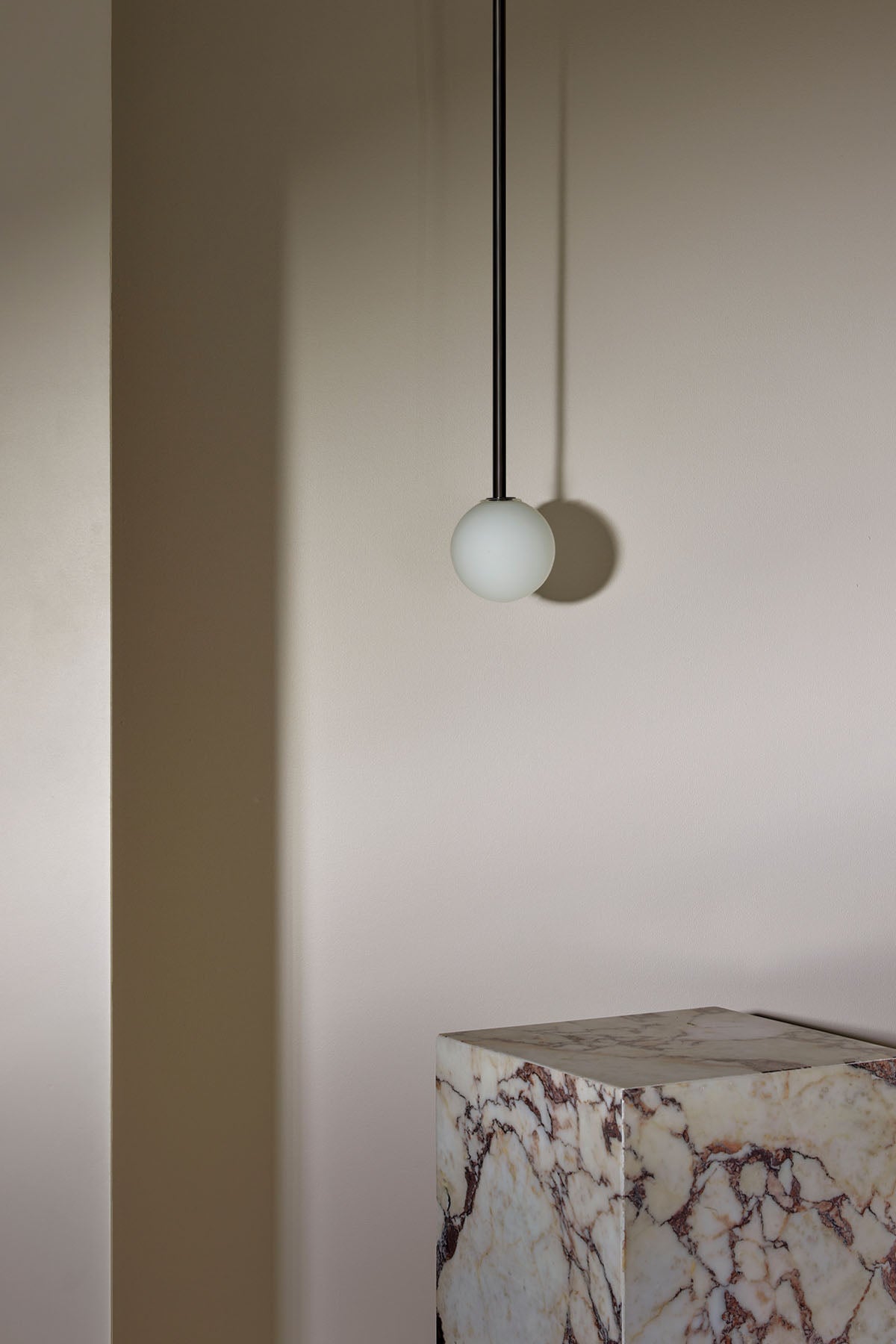 Orb Pendant Light, Small - Solid Rod - Marz DesignsMarz Designs