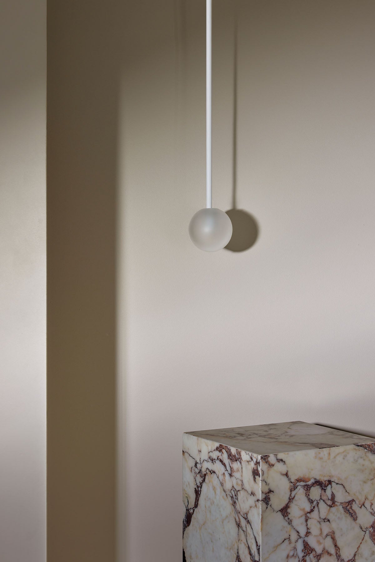 Orb Pendant Light, Small - Solid Rod - Marz DesignsMarz Designs