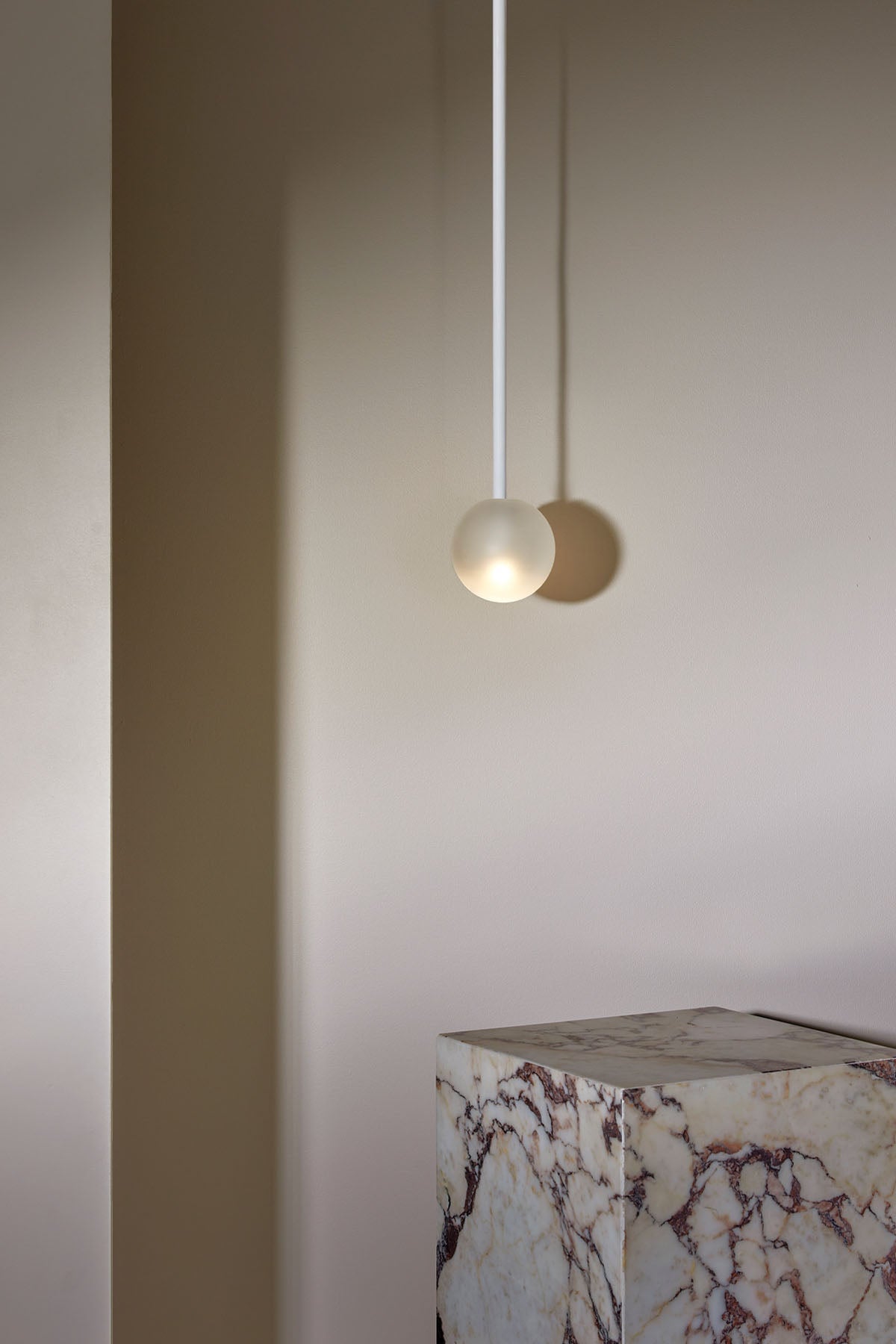 Orb Pendant Light, Small - Solid Rod - Marz DesignsMarz Designs