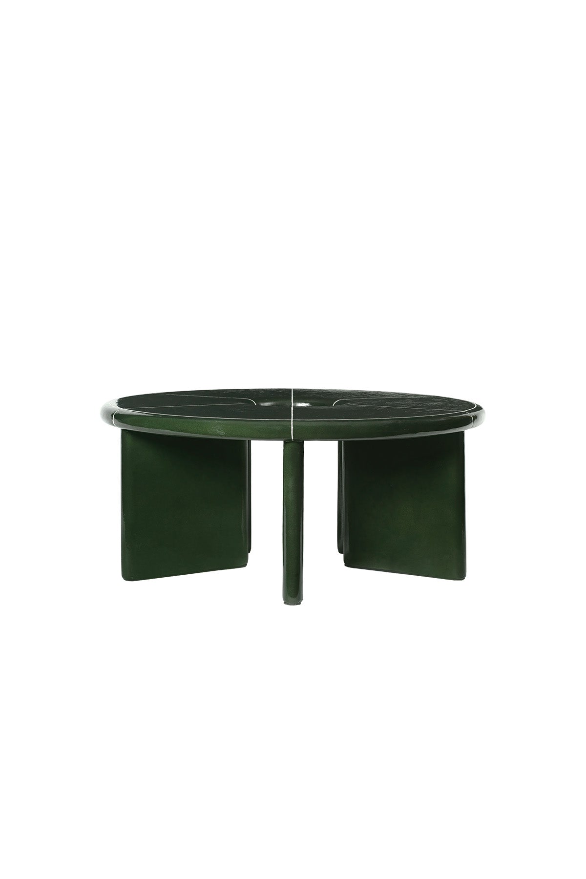 Ferm Living Deya Coffee Table - Dia 80 - Dark Green