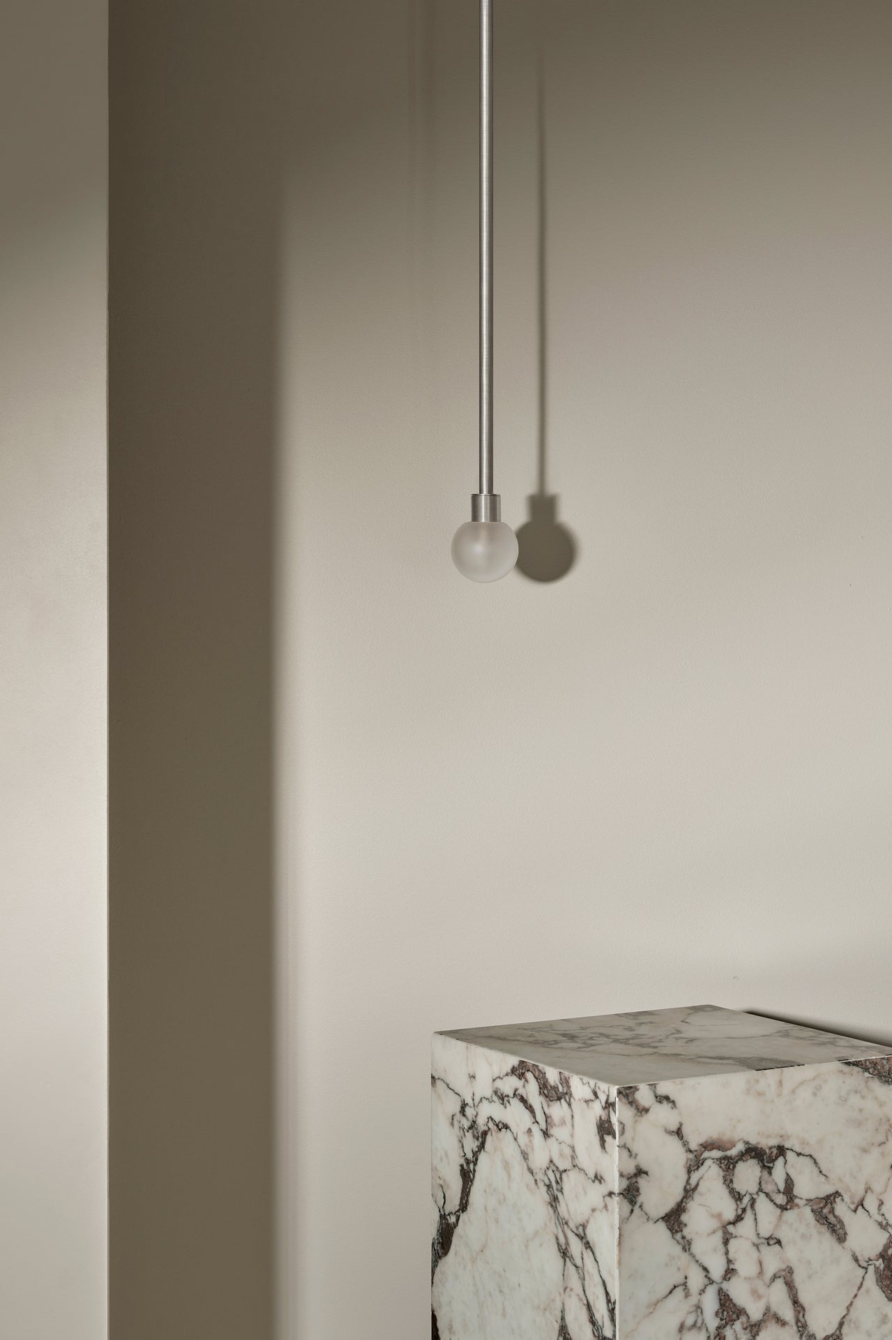 Orb Pendant Light, Mini - Solid Rod