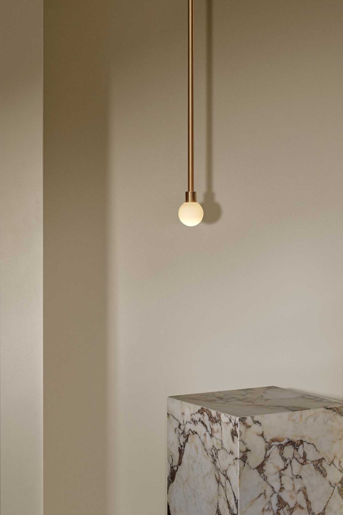 Orb Pendant Light · Solid Rod · Mini
