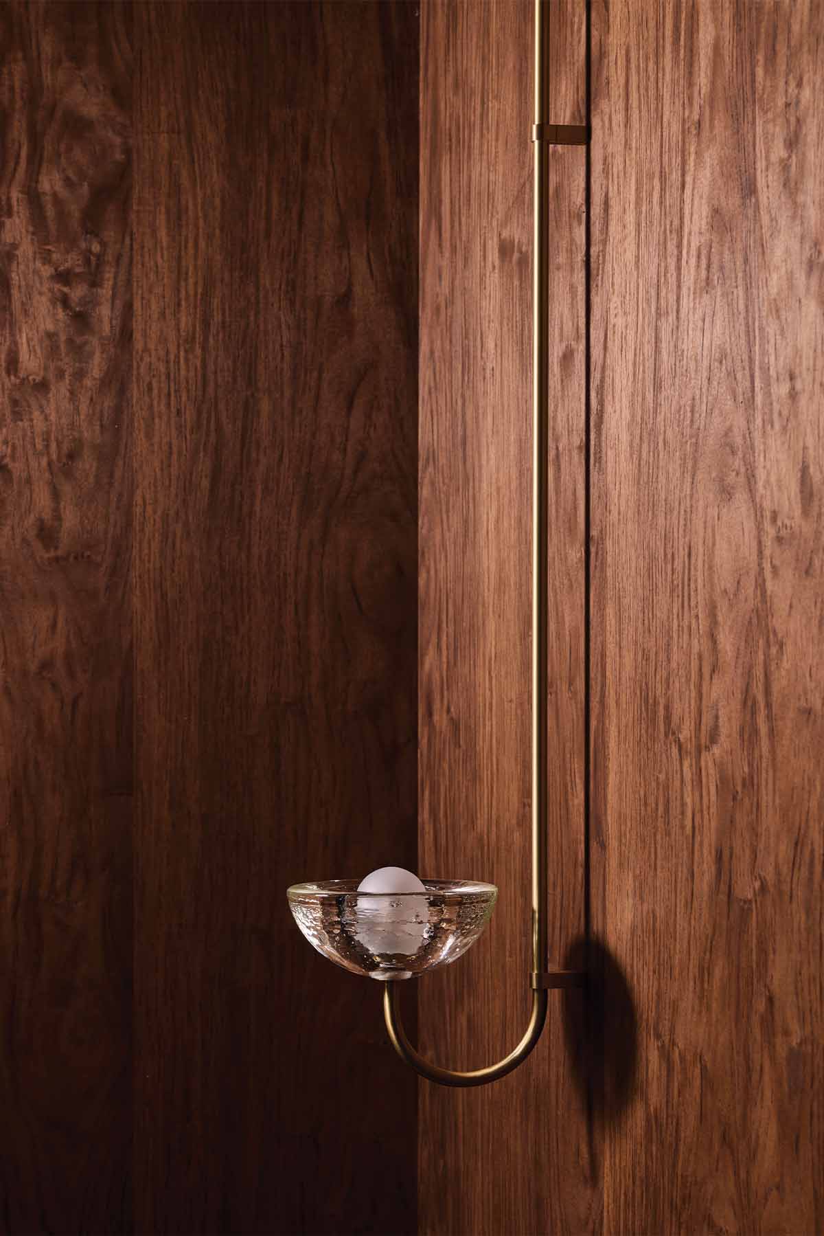 Aurelia Wall Light, Cast Glass