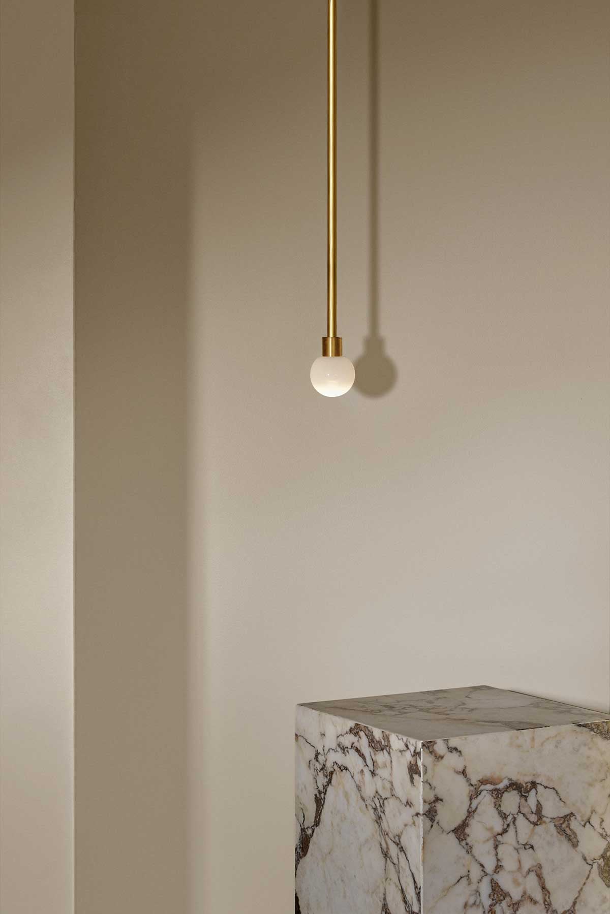 Orb Pendant Light · Solid Rod · Mini