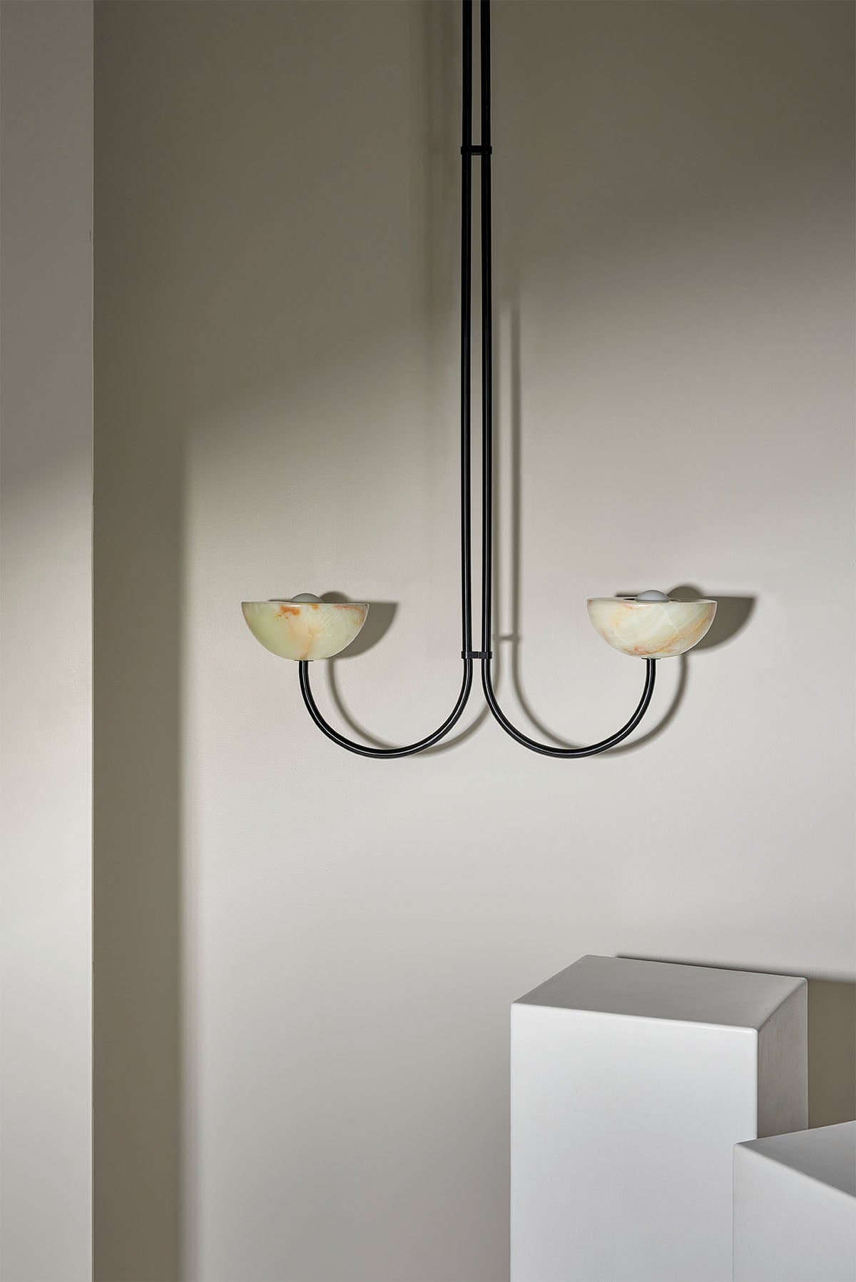 Aurelia Double Pendant Light, Stone