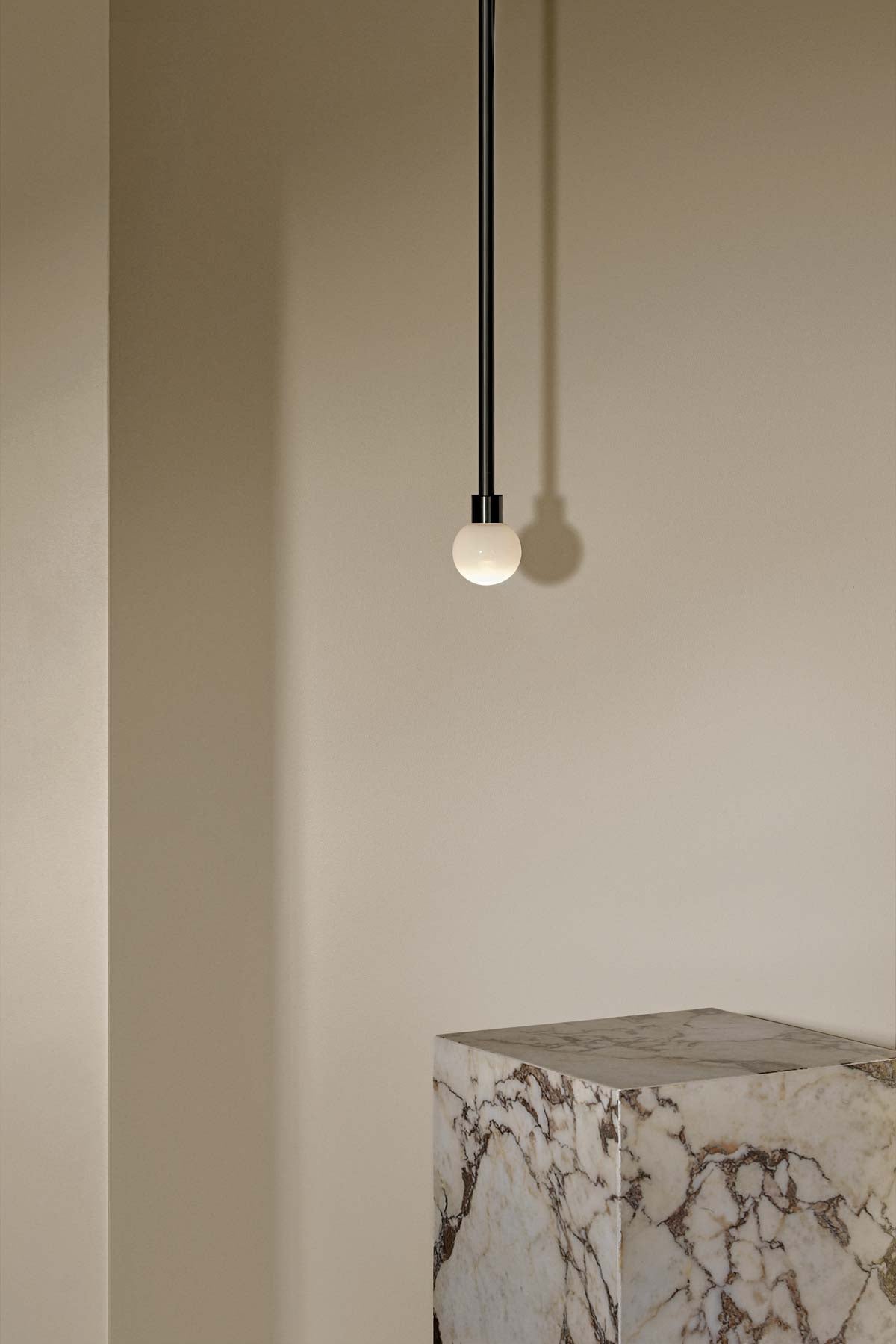 Orb Pendant Light · Solid Rod · Mini