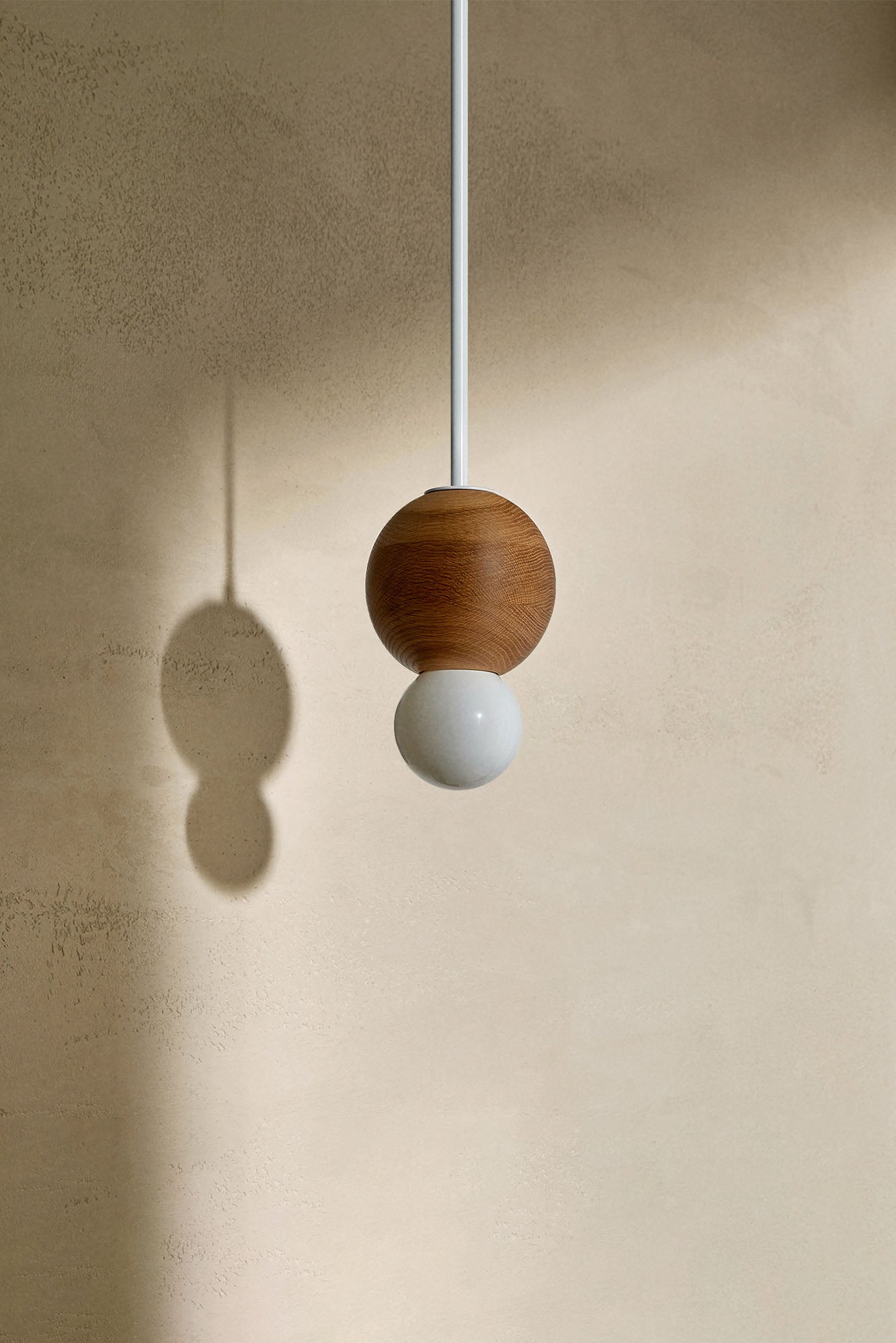 Bright Beads Sphere Pendant Light - Solid Rod